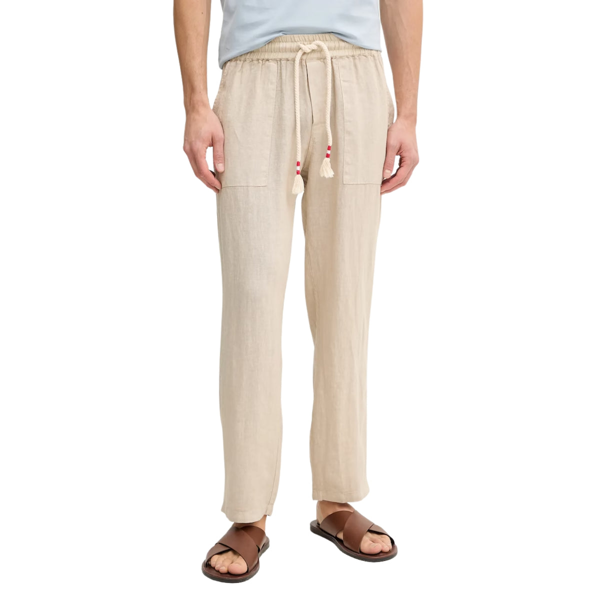 Pantalone Calais in puro lino - Beige