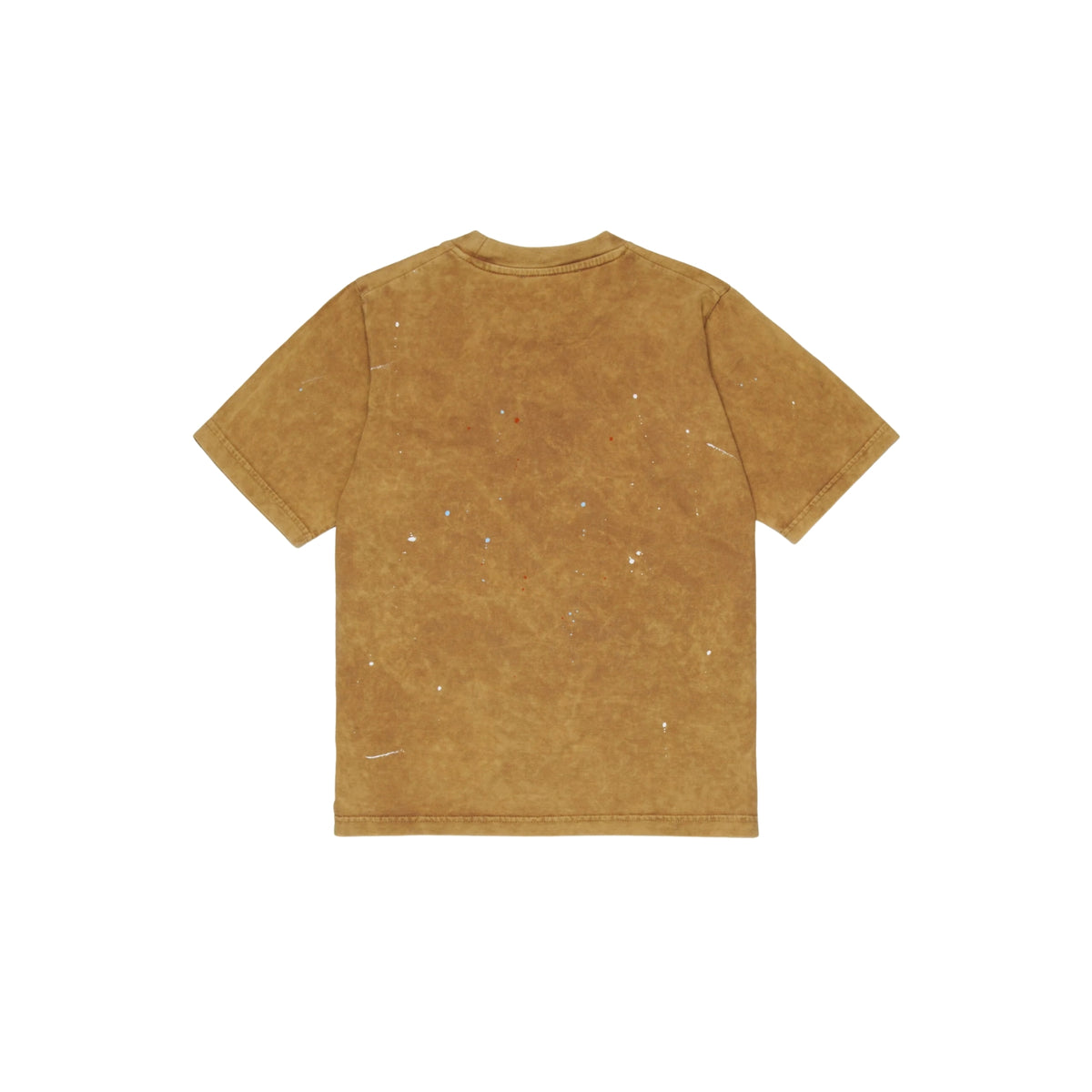 T-shirt slouch fit logo effetto used - Beige