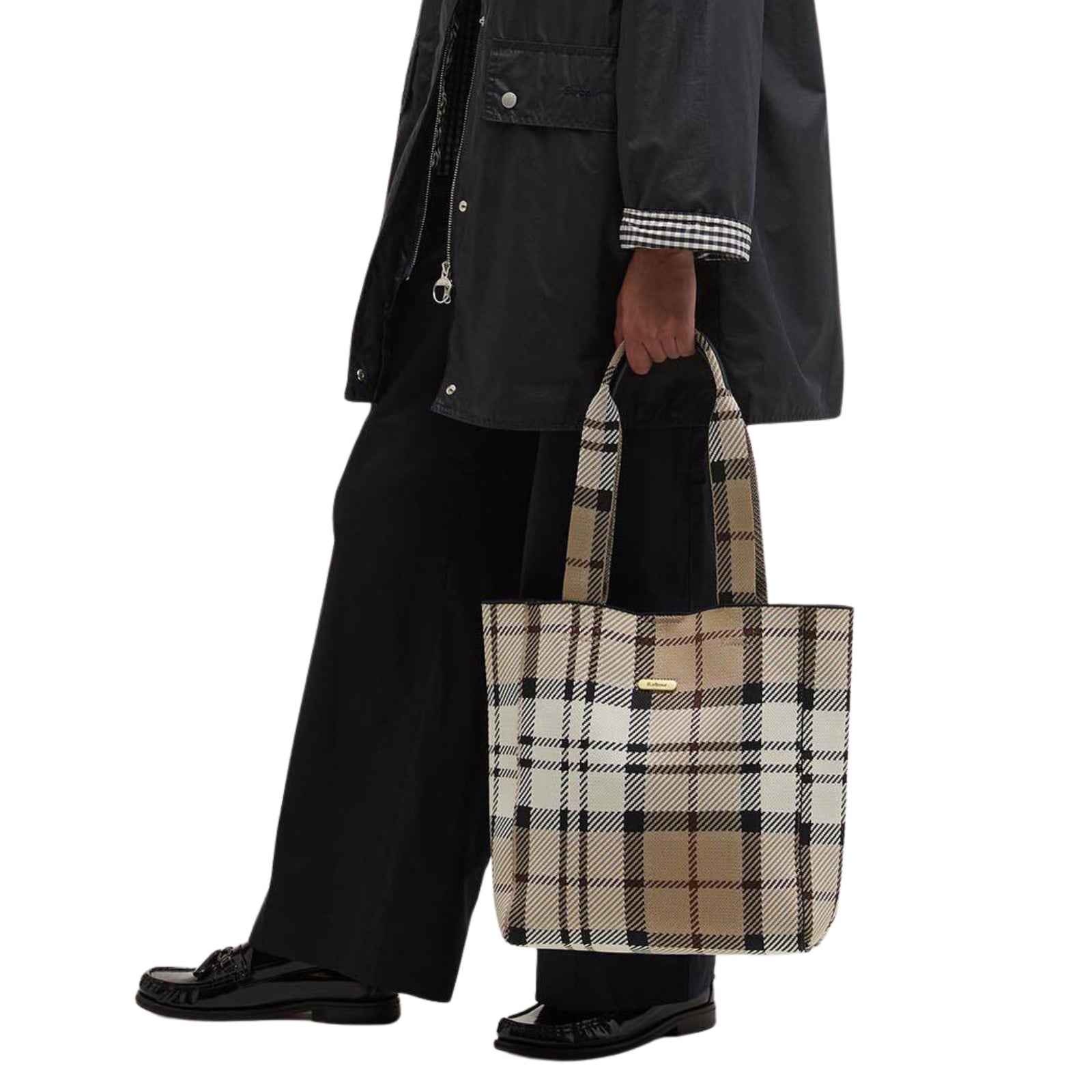 Shopper in tartan Layla