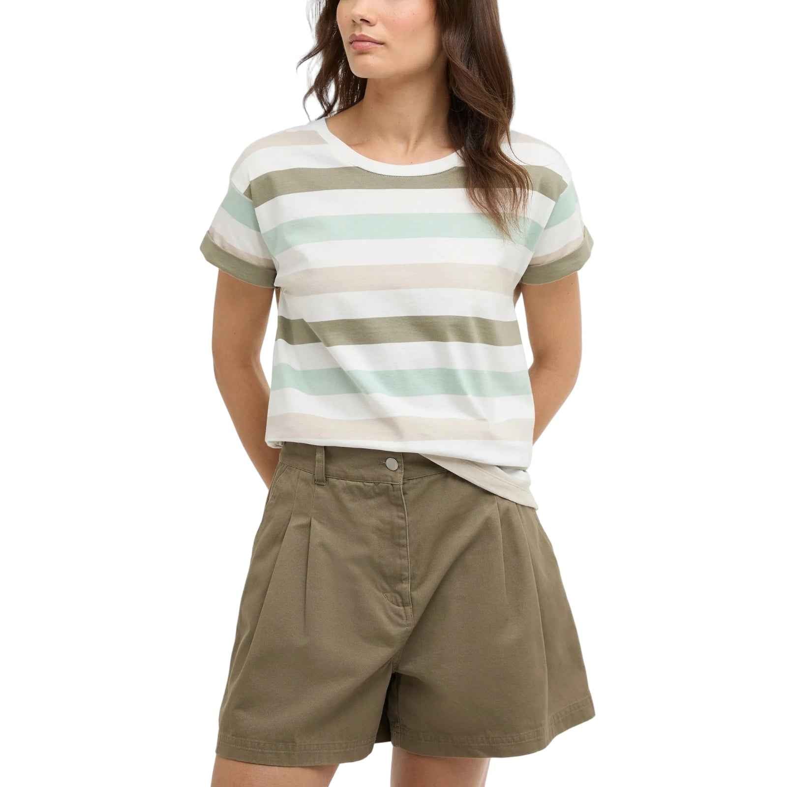 T-Shirt Lyndale a righe - VERDE