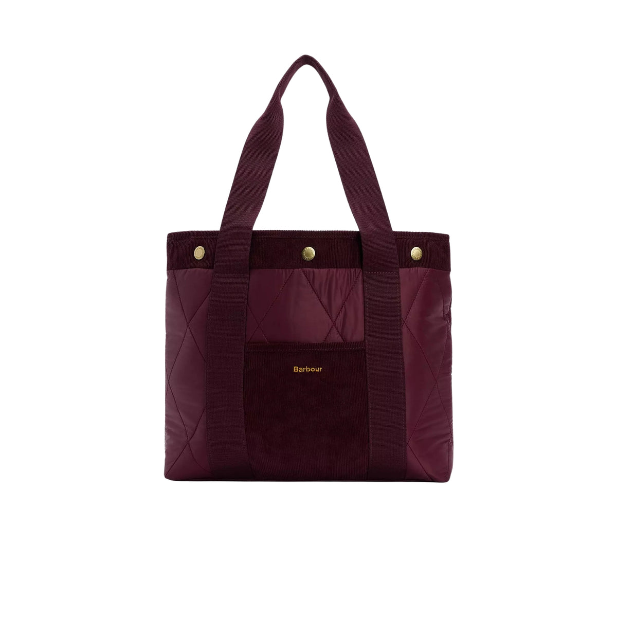 Borsa tote Healy trapuntata a rombi - Merlot
