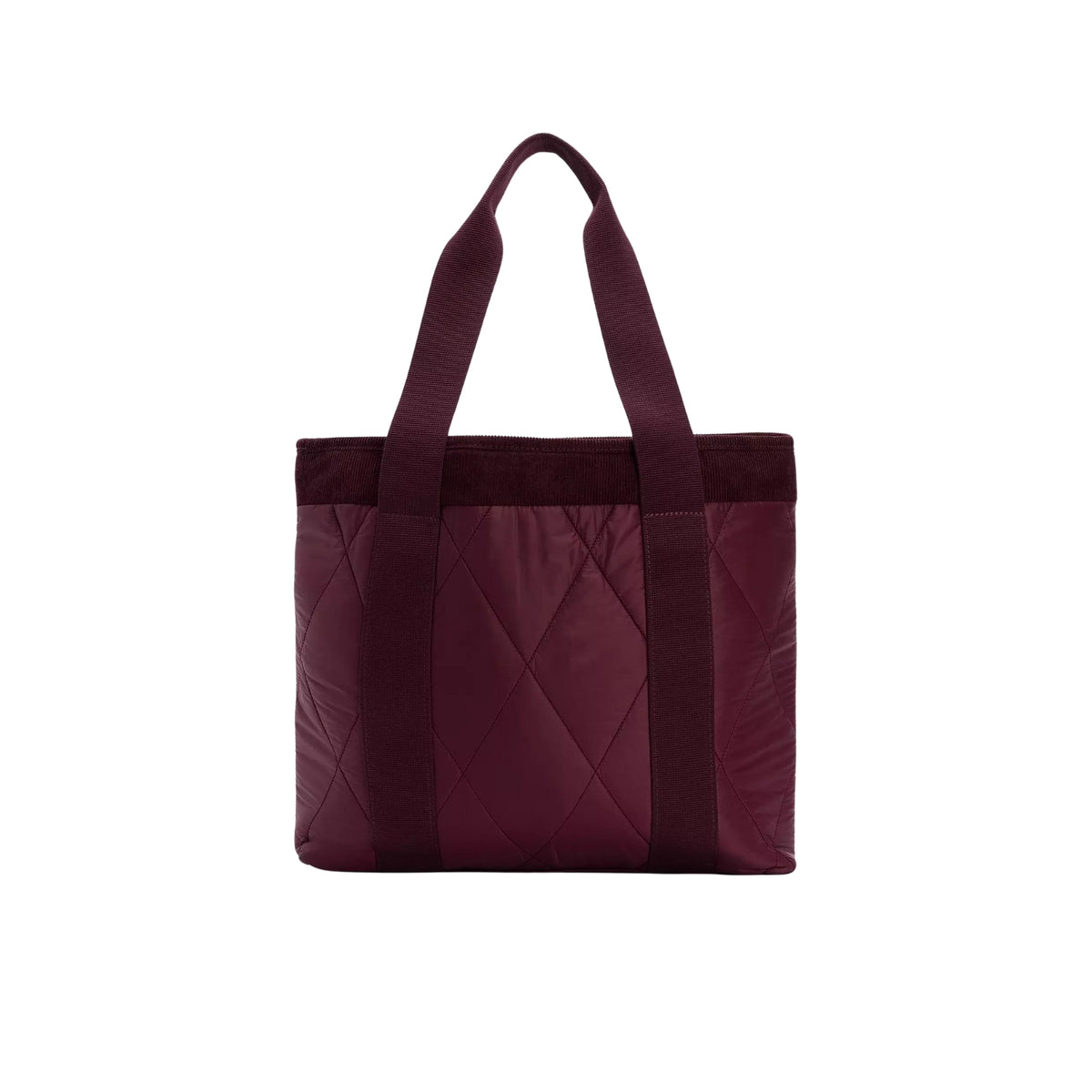 Borsa tote Healy trapuntata a rombi - Merlot