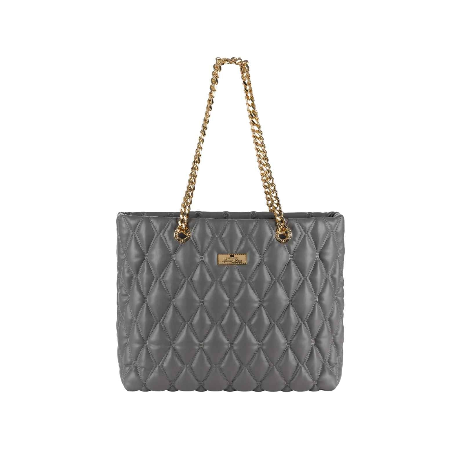 Borsa con lavorazione embossed - GRIGIO
