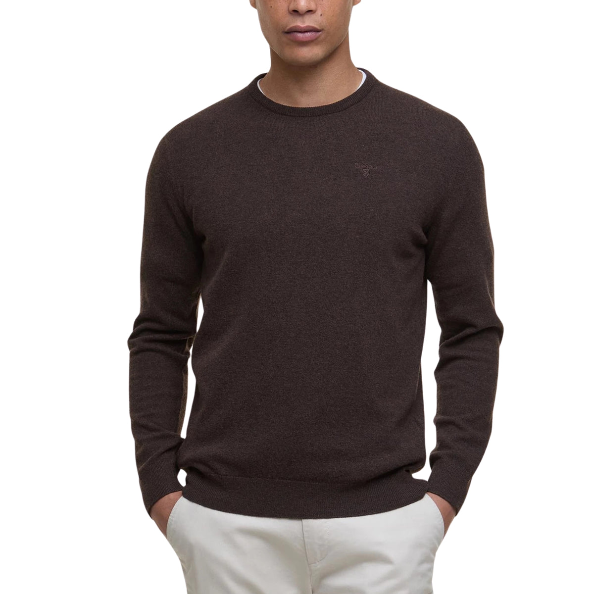 Maglione essenziale in lana - Marrone