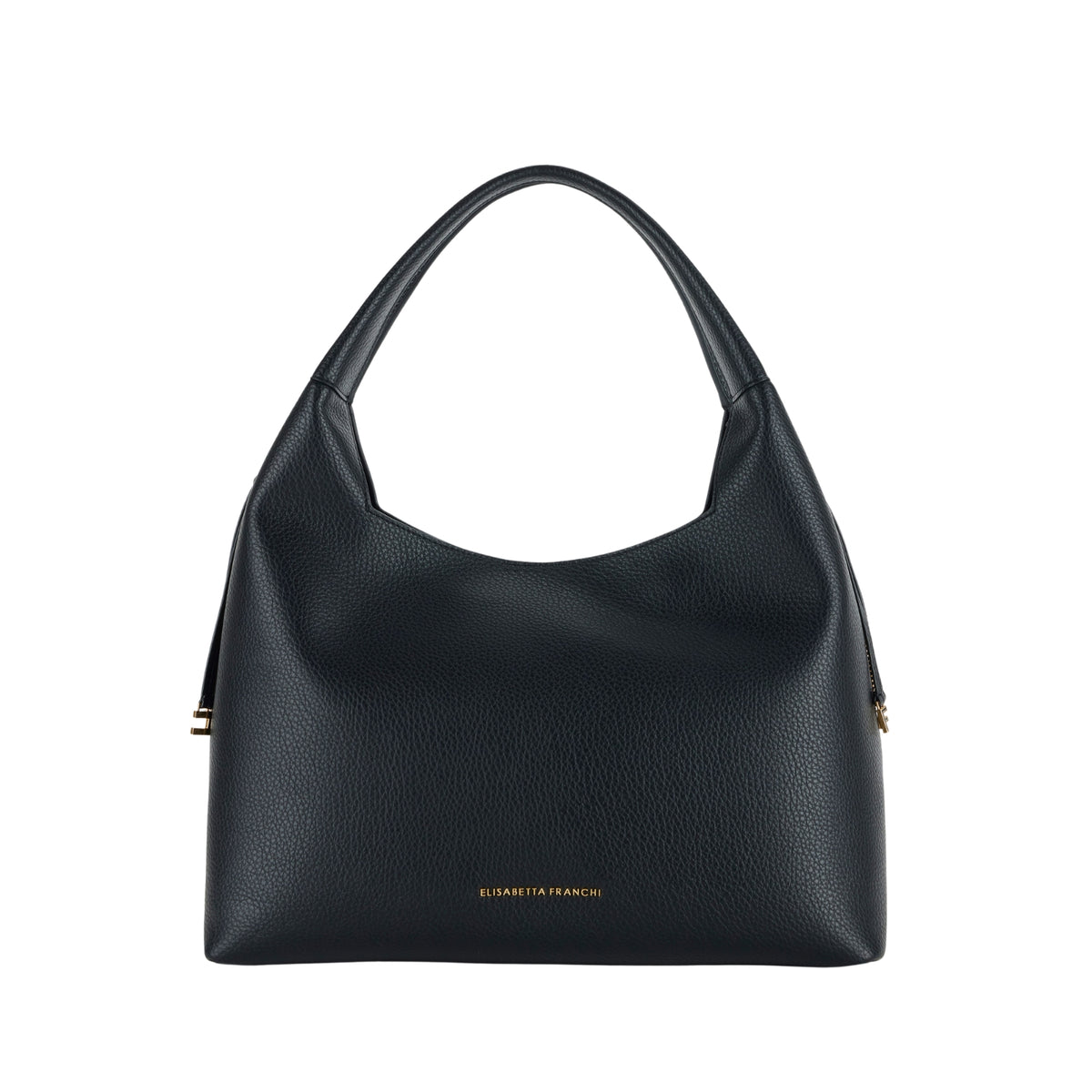 Borsa hobo con charms - Nero