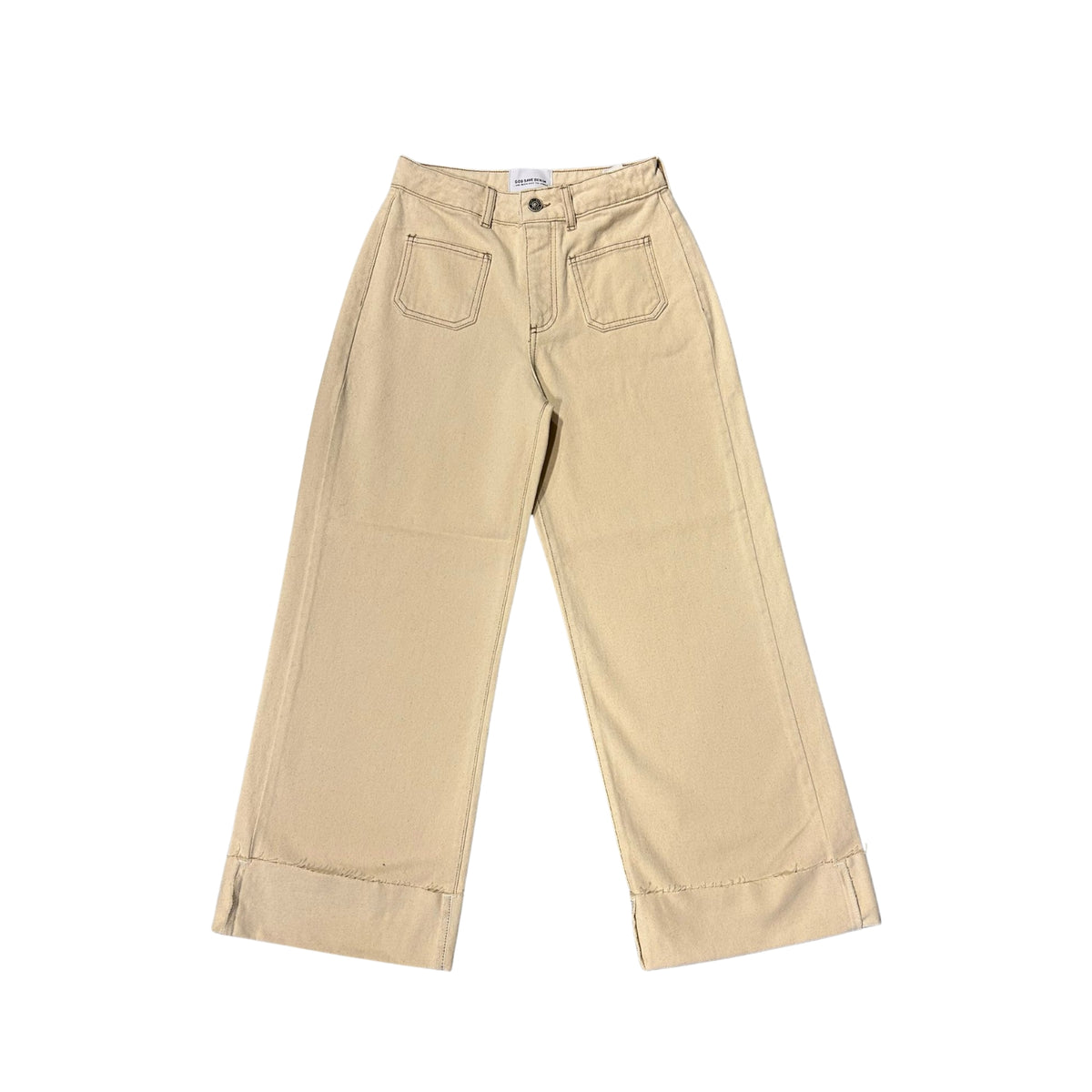 Jeans Ermes dritto cropped - Ecru