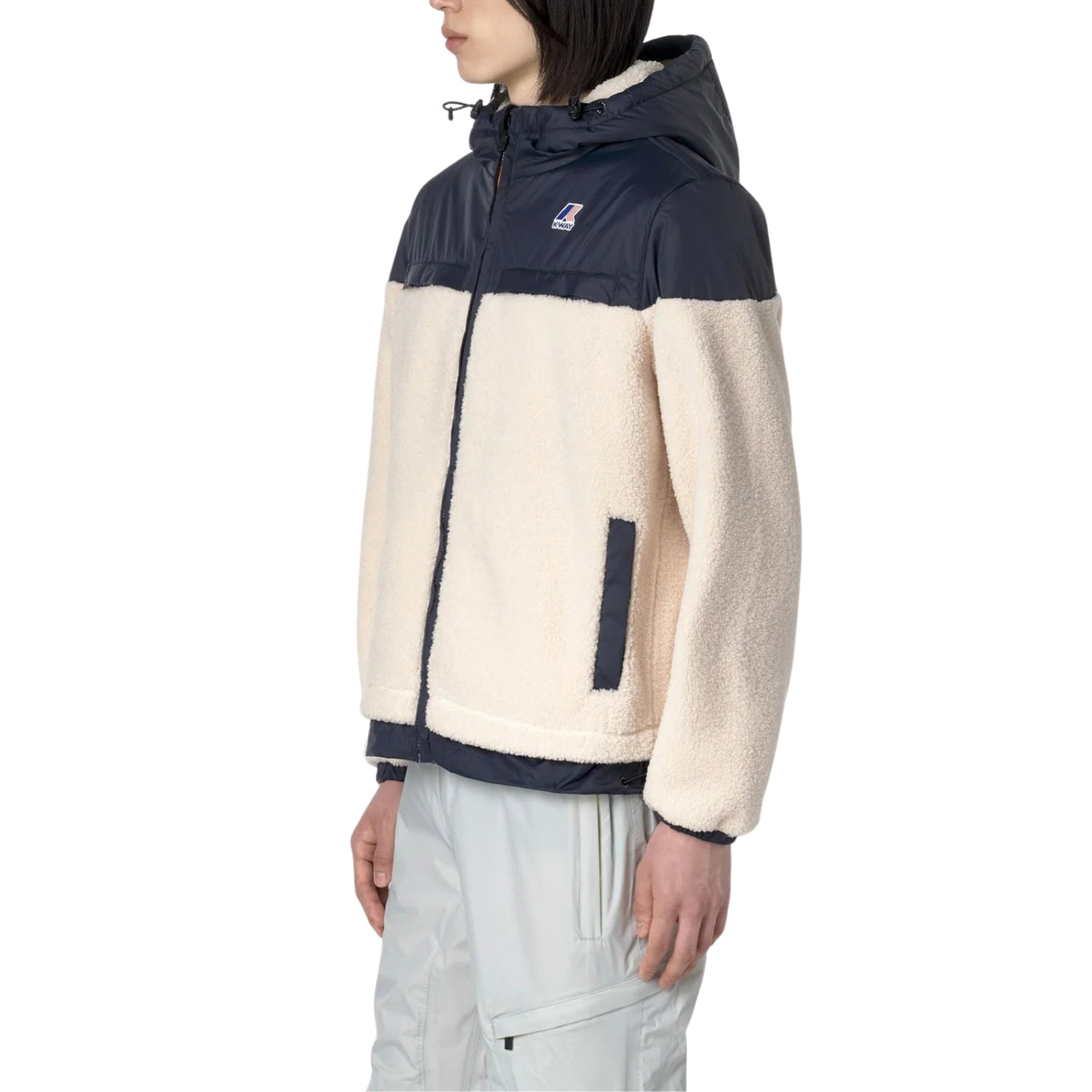 Felpa Neige antivento in sherpa - Blu
