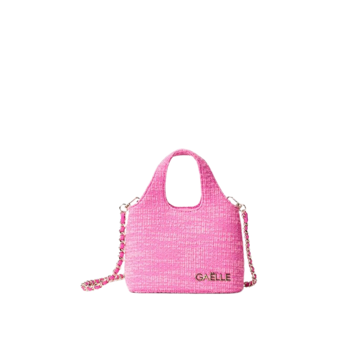 Borsa Mini Hobo in tweed - Viola