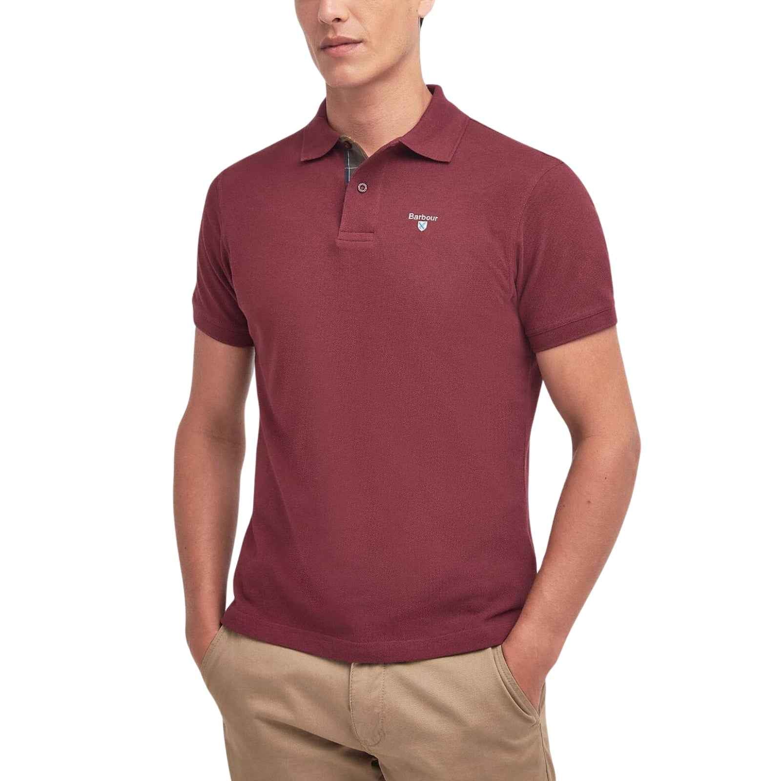 Polo in piquè di cotone - ROSSO