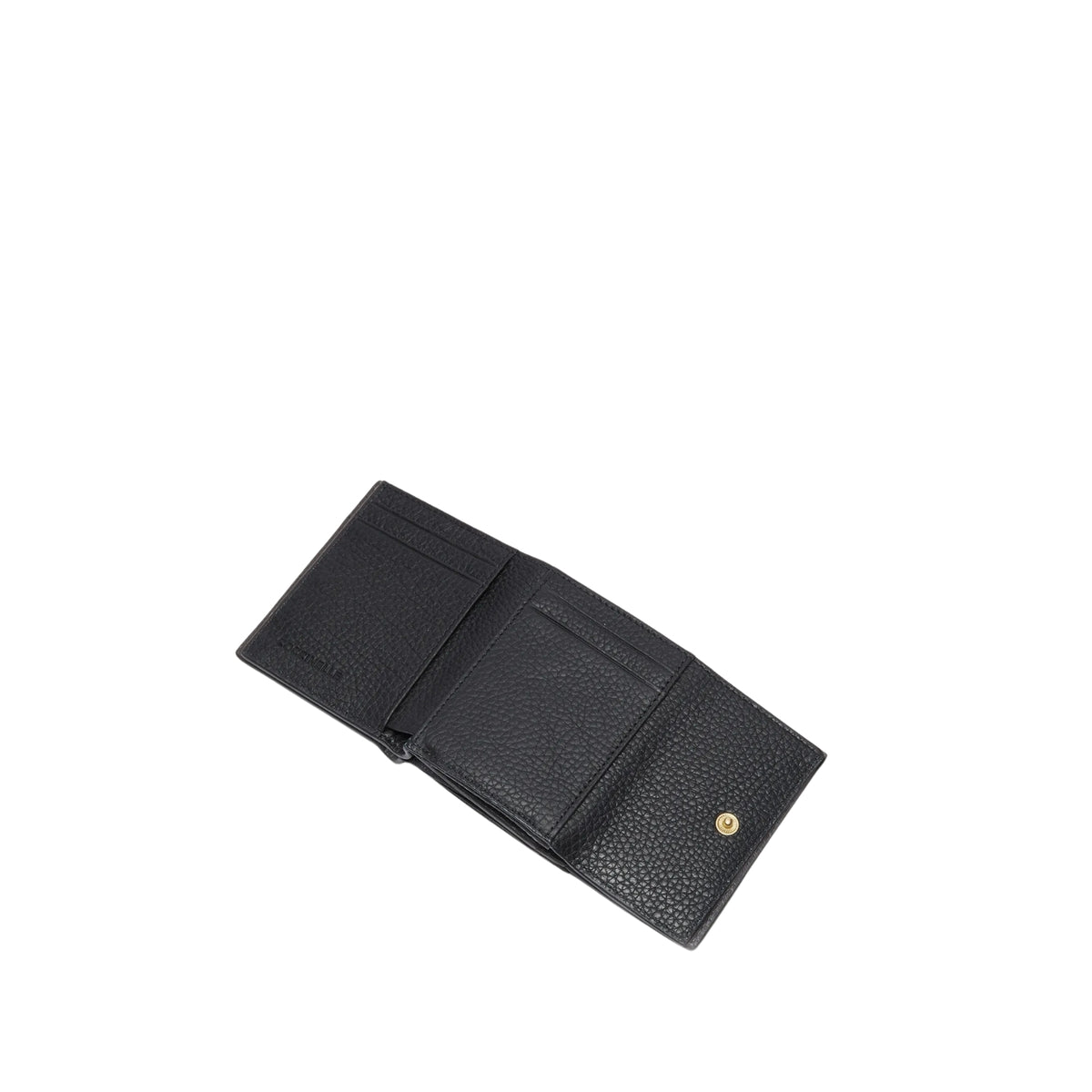 Mini portafoglio con patta linea Metallic - Nero