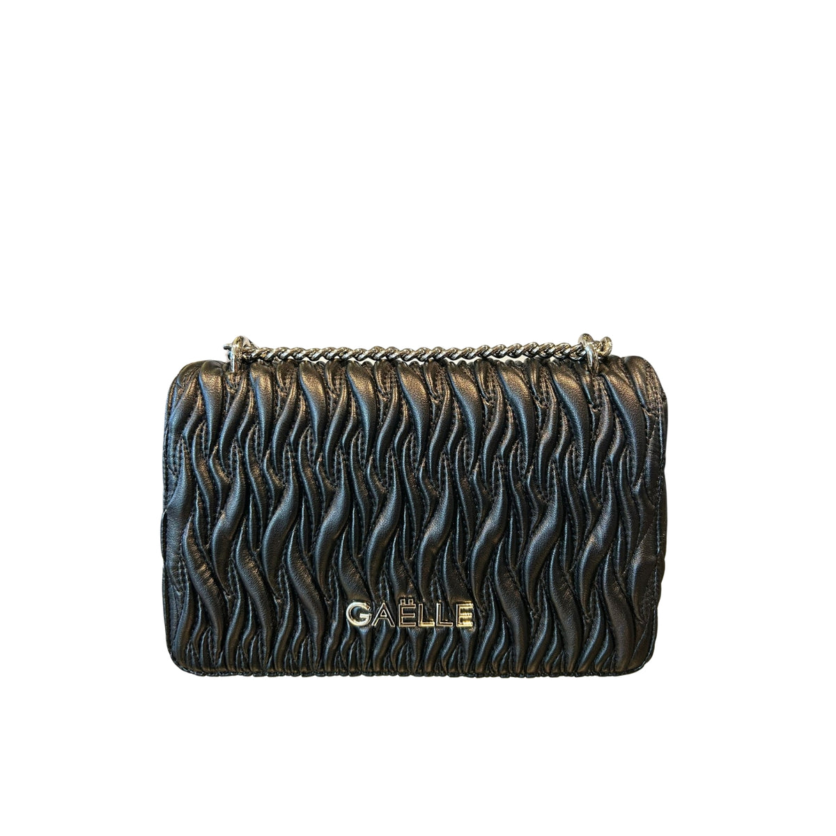 Borsa Shoulder Strap plissé - Nero