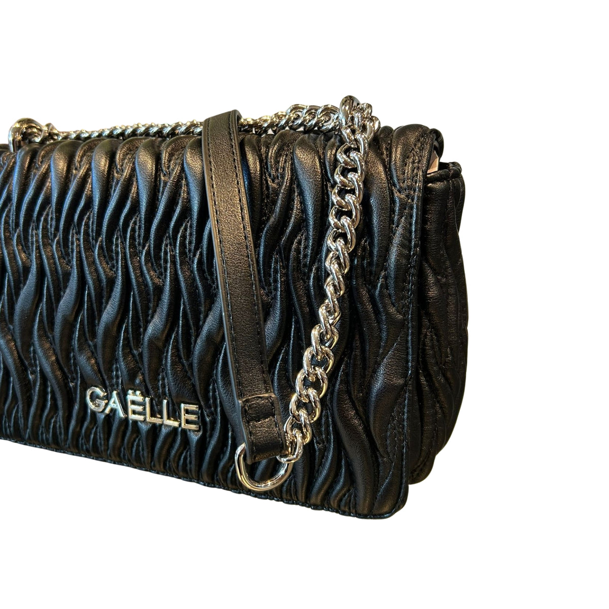 Borsa Shoulder Strap plissé - Nero