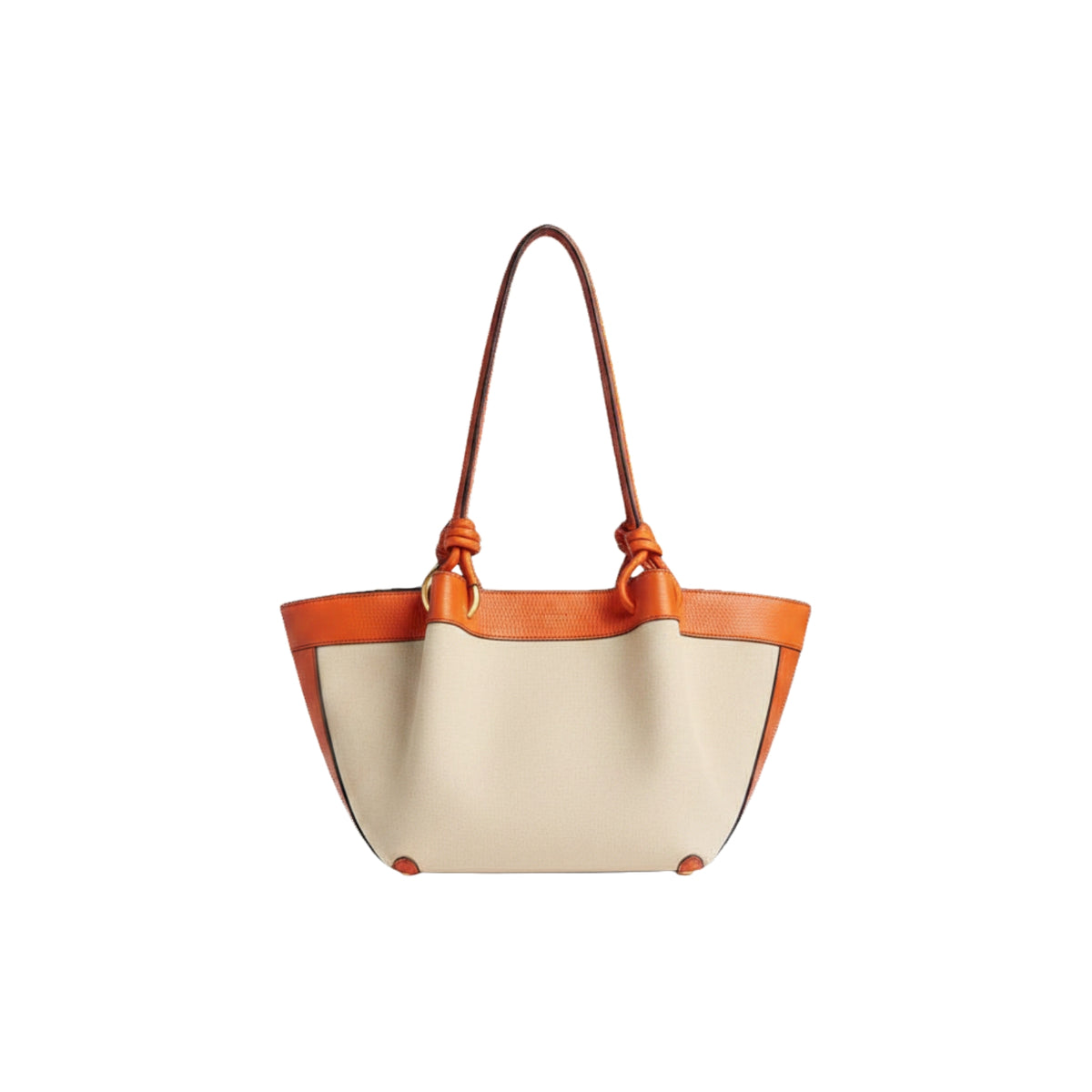 Borsa Finn in pelle e metallo - Naturale