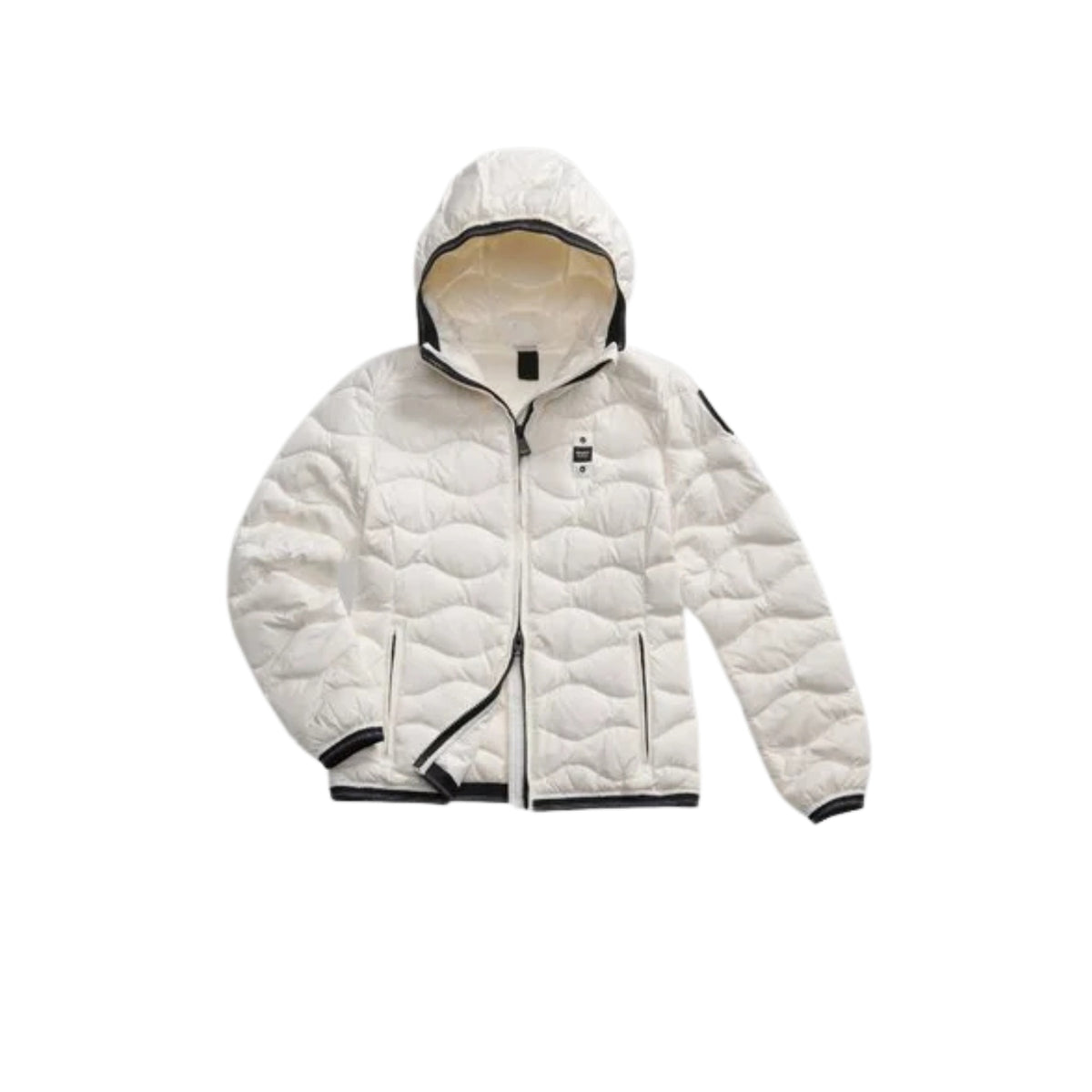 Piumino Camelia trapuntato ad onde - Bianco