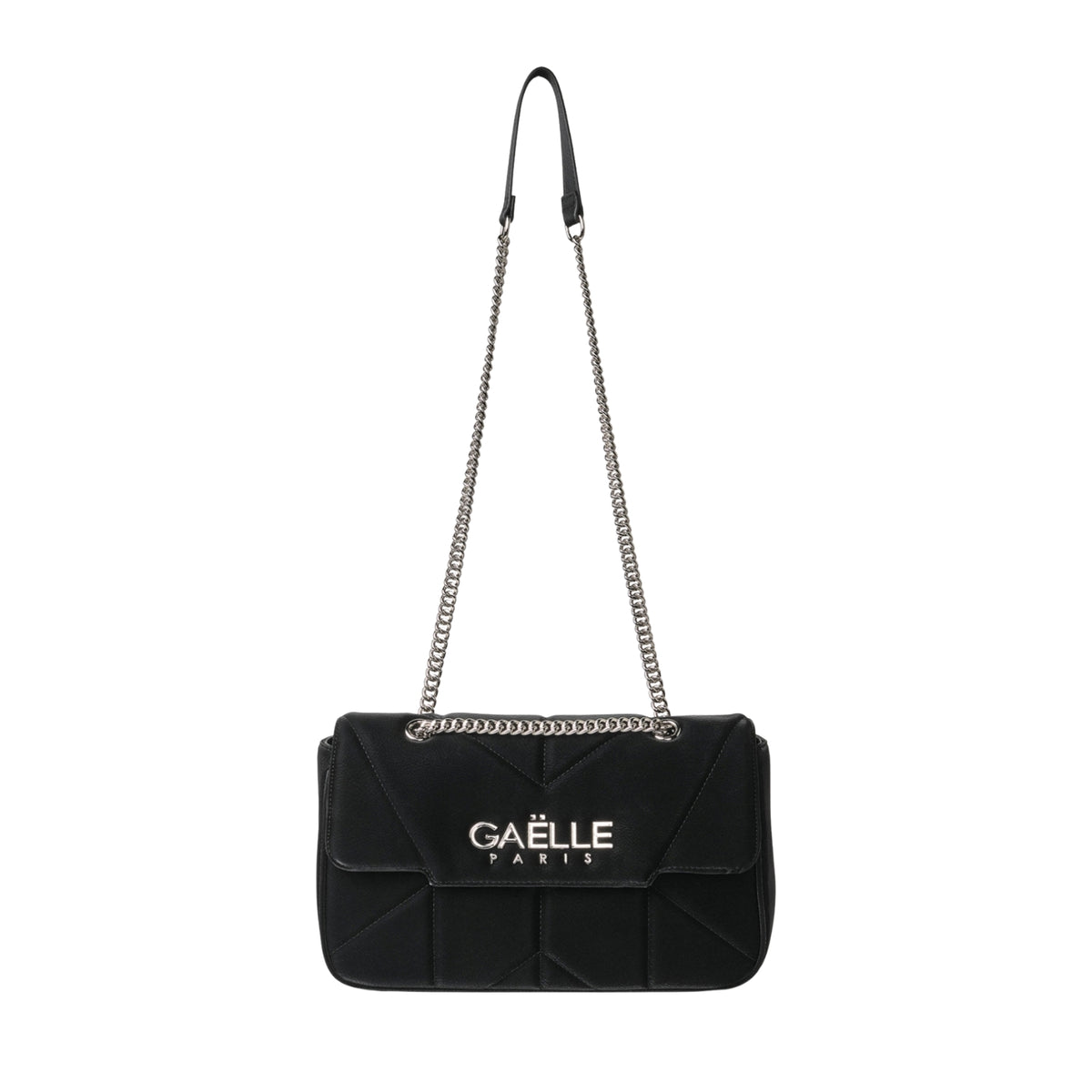 Borsa Maxi Shoulder Strap con logo metal - Nero