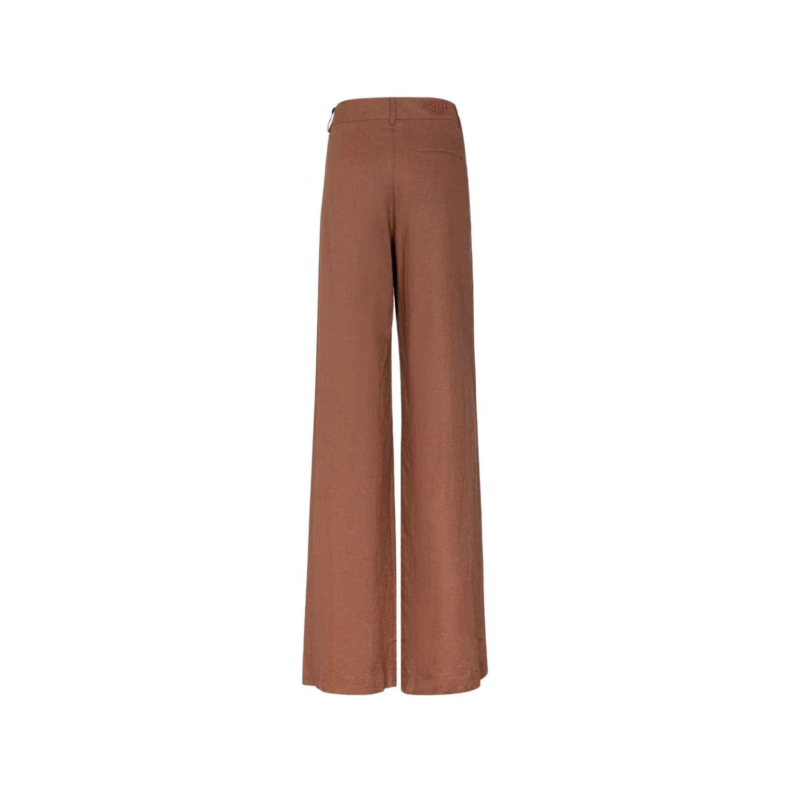 Pantalone dritto in misto lino