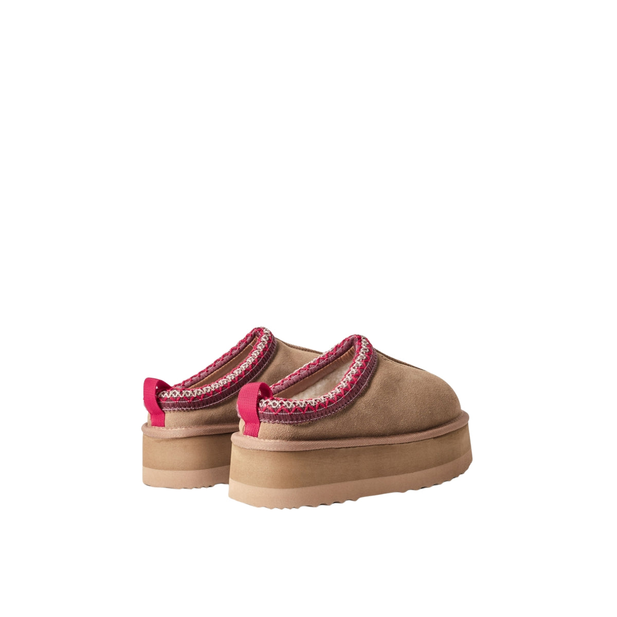 Eskimo Sabot in pelle con pelliccia - Cammello