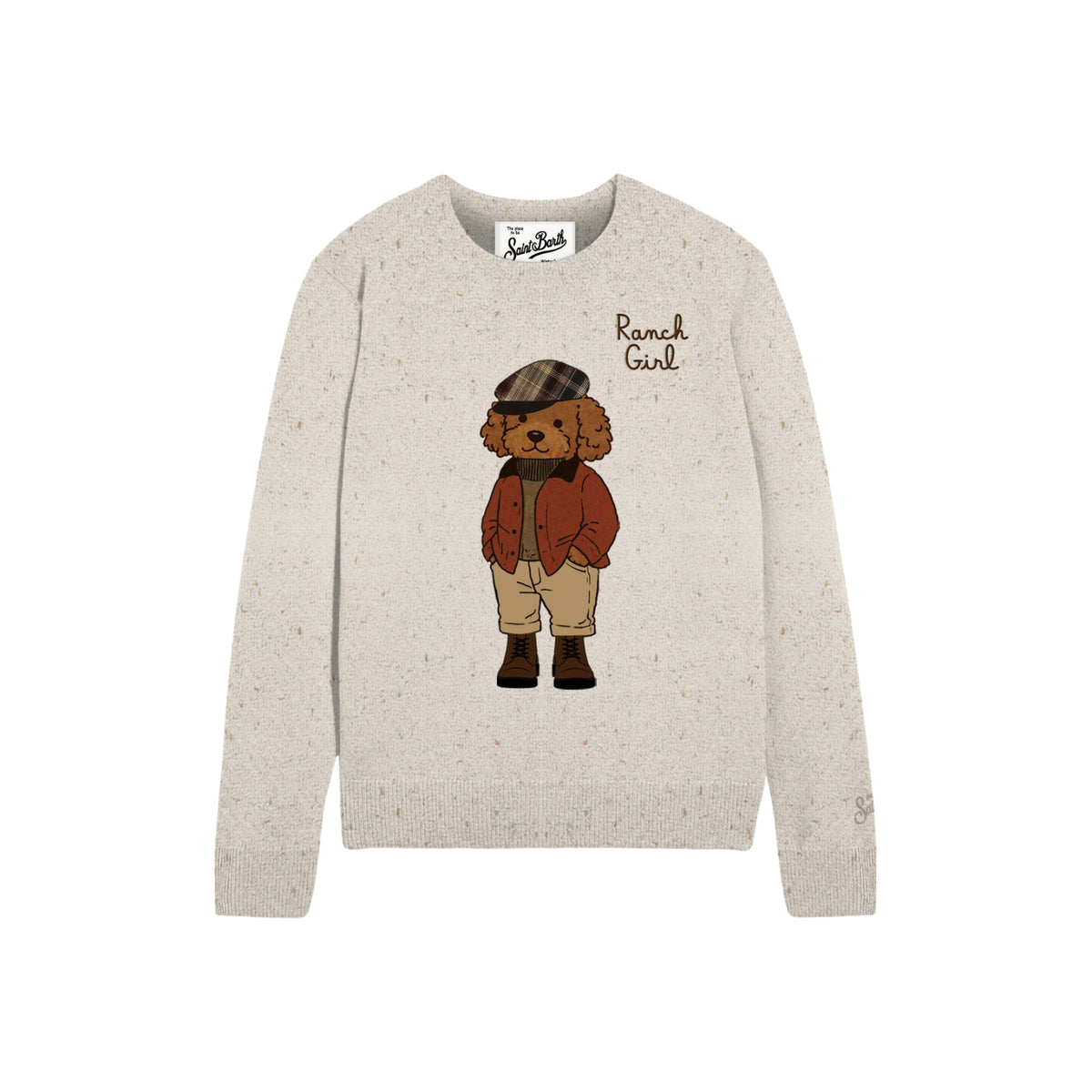 Maglione New Queen barboncino - BEIGE