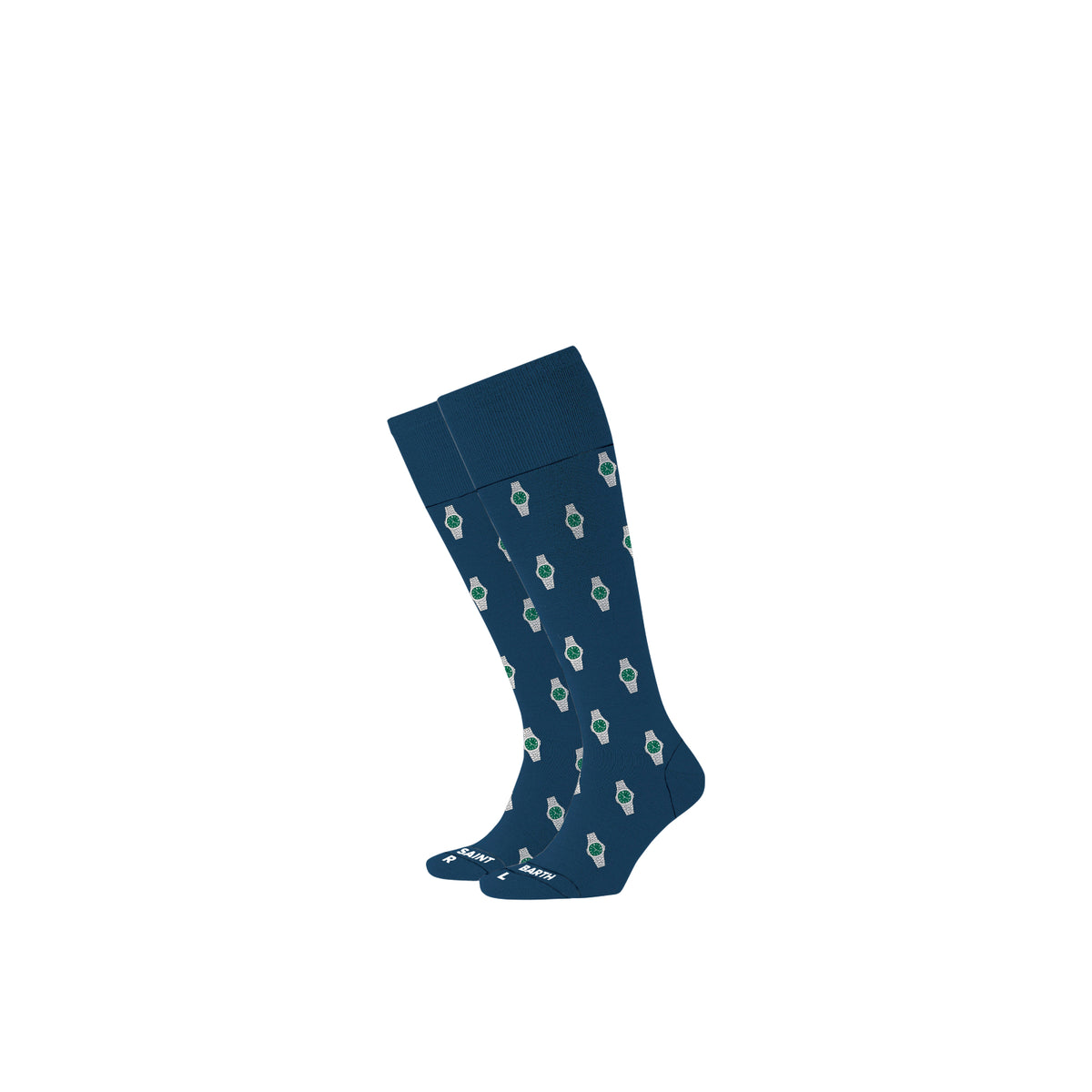 Calze Sox con jacquard orologi-BLU