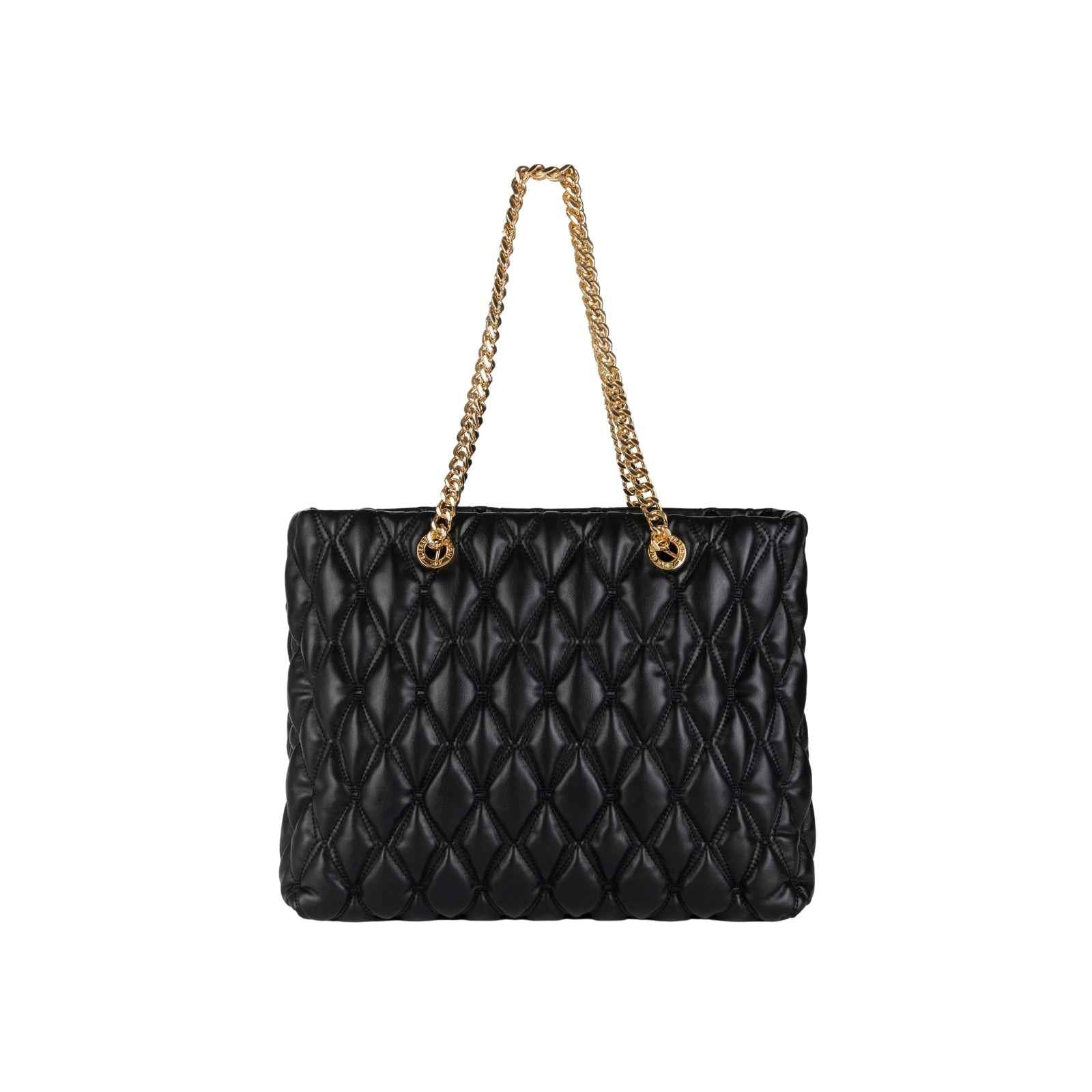 Borsa con lavorazione embossed - NERO