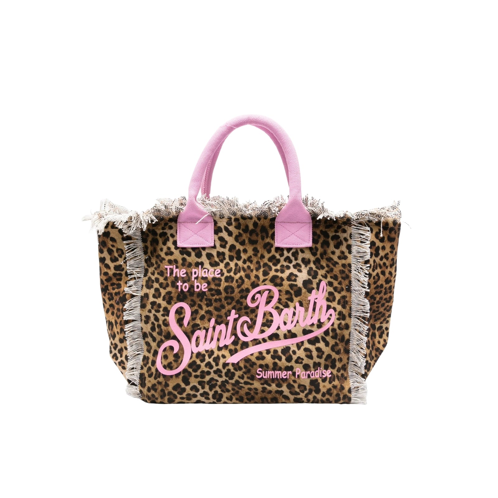 Borsa a spalla Vanity in canvas di cotone - LEOPARDATO