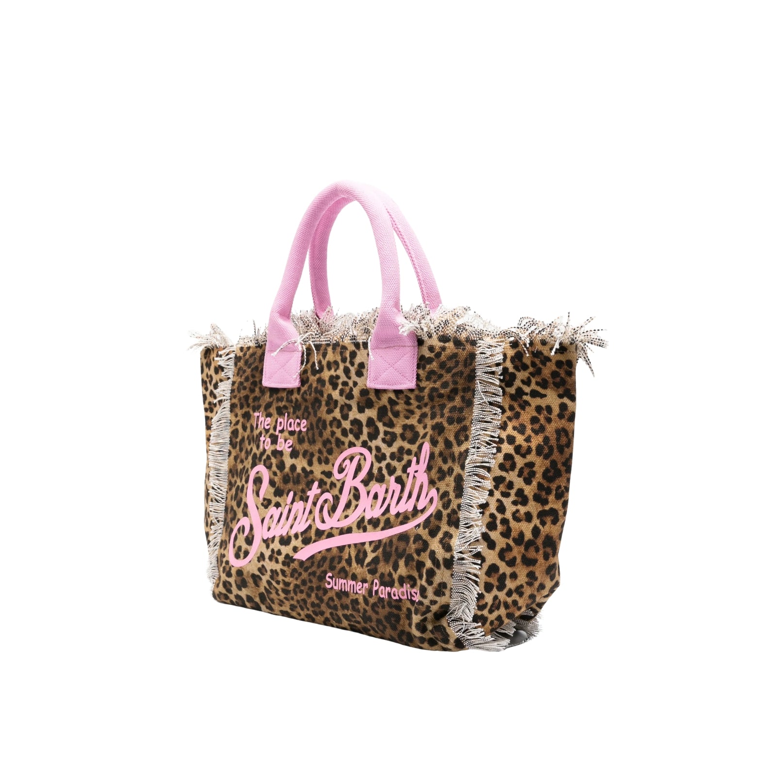Borsa a spalla Vanity in canvas di cotone - LEOPARDATO