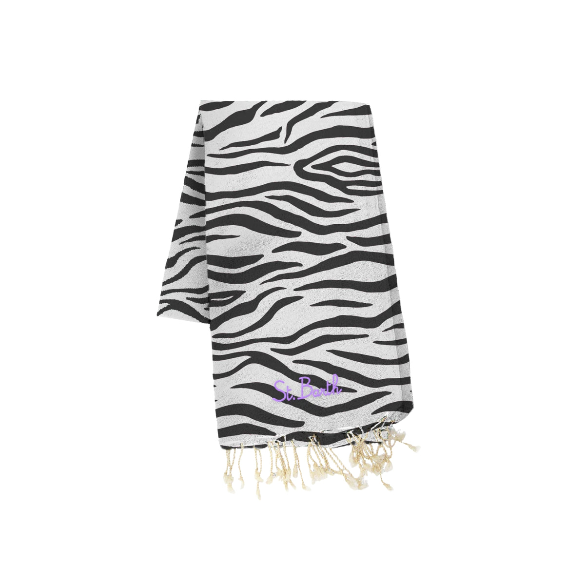 Telo mare Foutas Light in cotone jacquard - Zebra