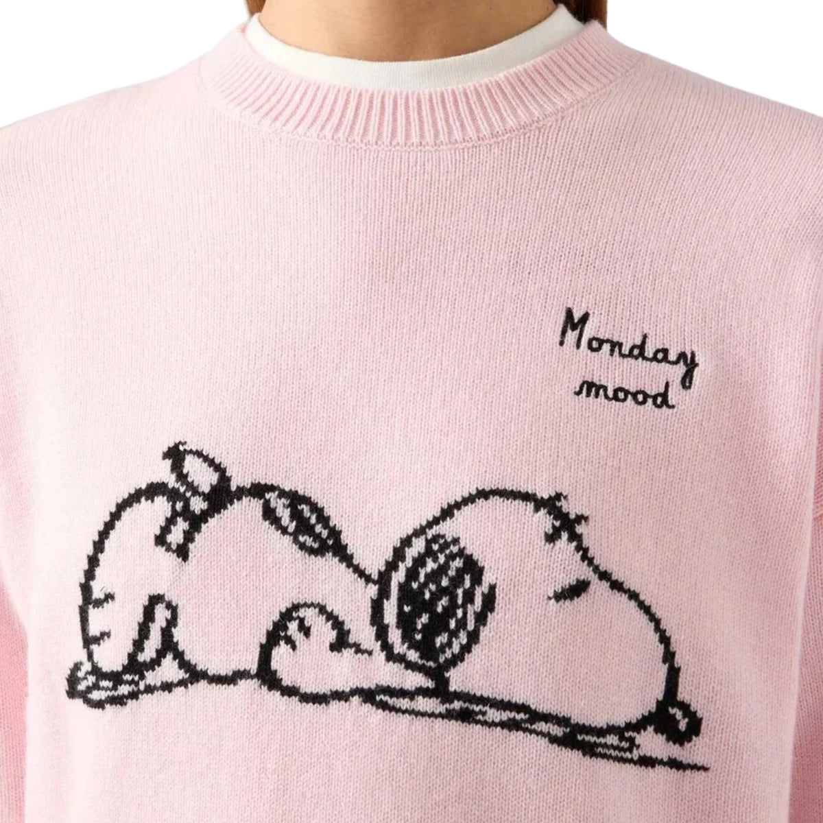 Maglia Tessa con intarsio Snoopy