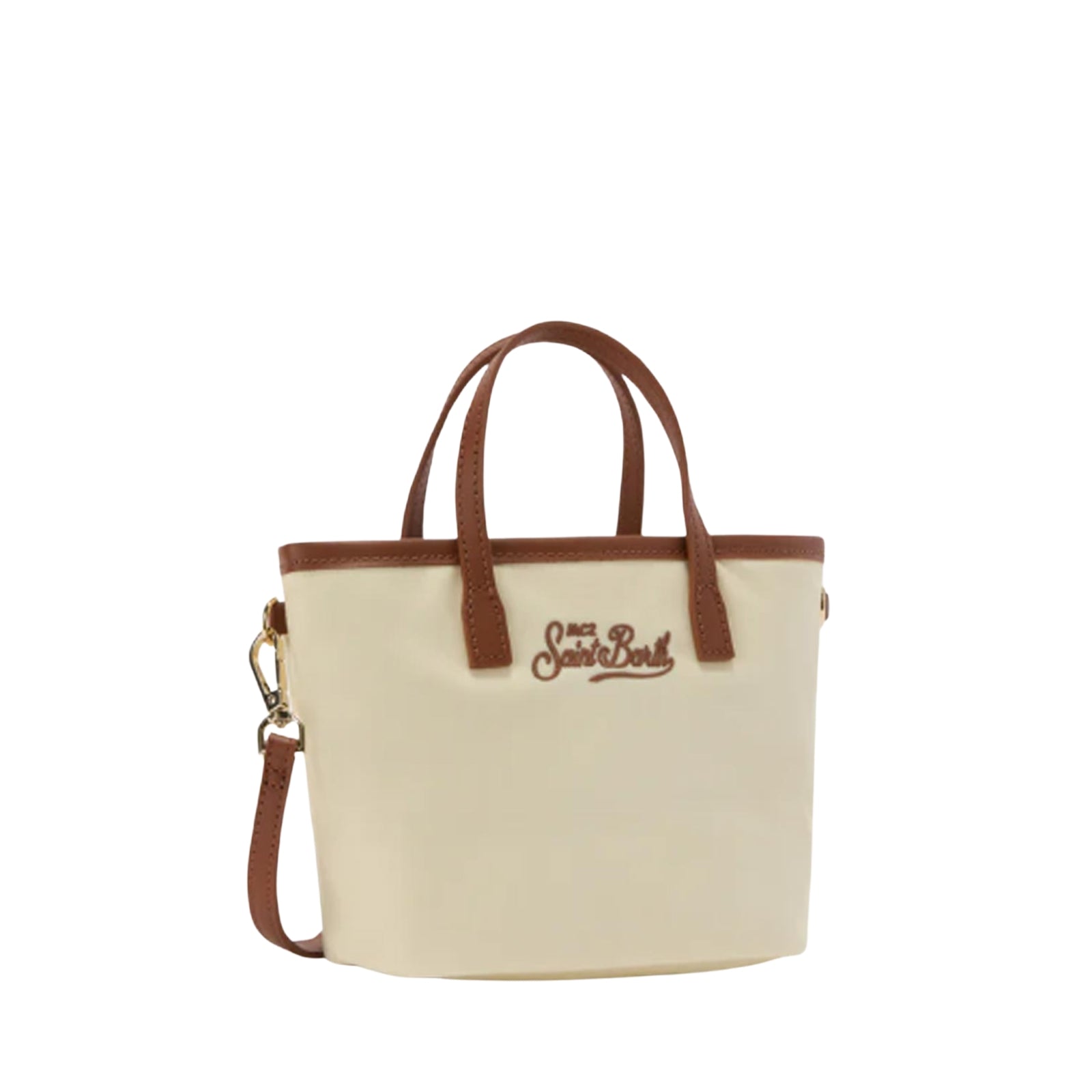 Borsa City mini in nylon - BEIGE