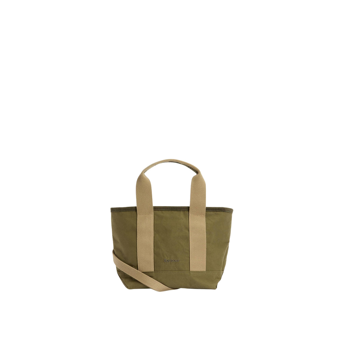 Mini borsa tote Mya in cotone cerato - Verde