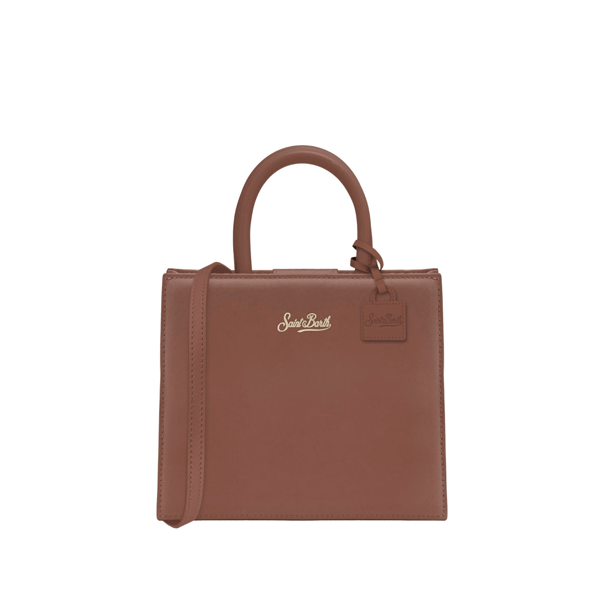 Borsa a mano squadrata Shop Bag - Cuoio