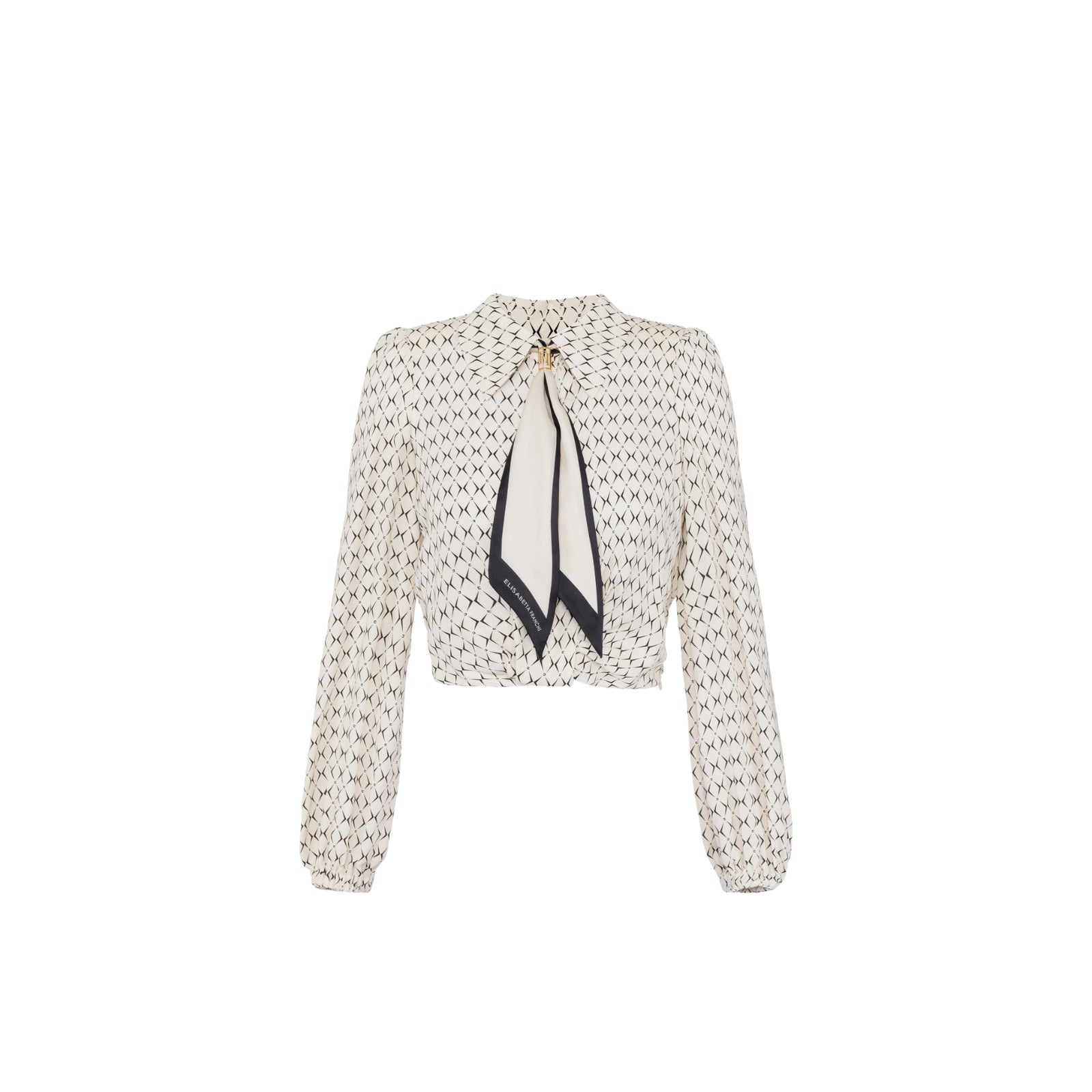 Camicia cropped con foulard