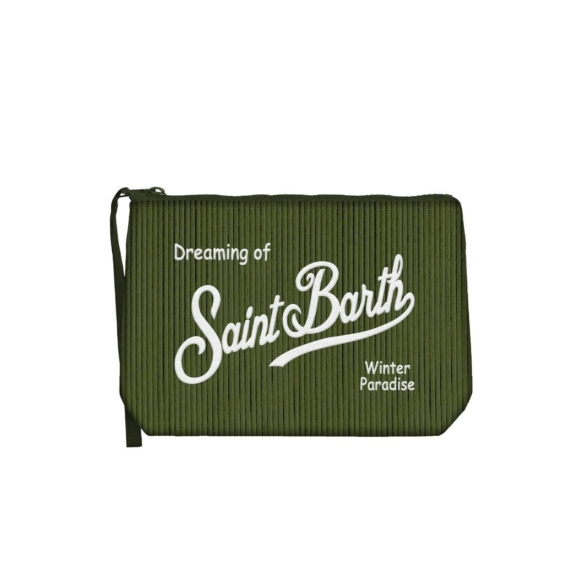 Pochette Retro-chic e contemporanea: velluto a coste - Verde