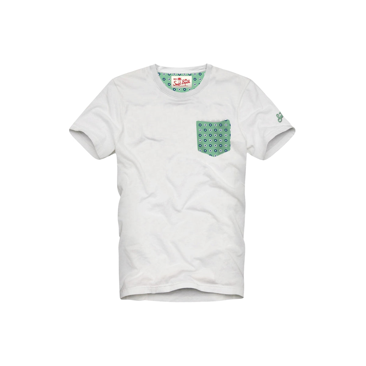 T-shirt Blanche con taschino - Bianco