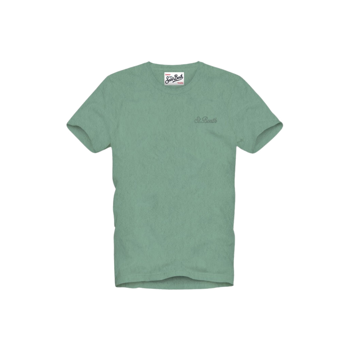 T-shirt Gary in spugna - Verde