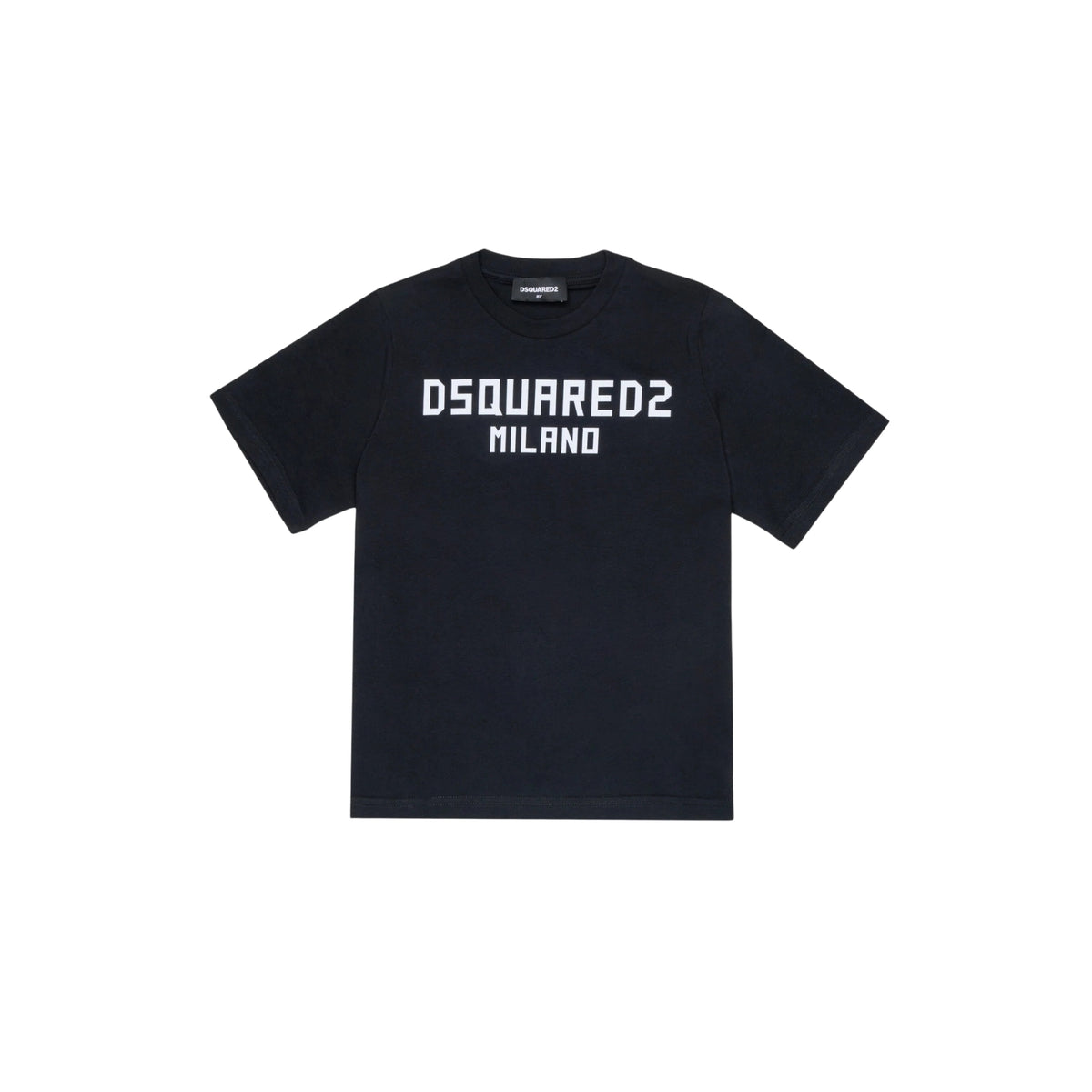 T-shirt slouch fit con logo Milano - Nero