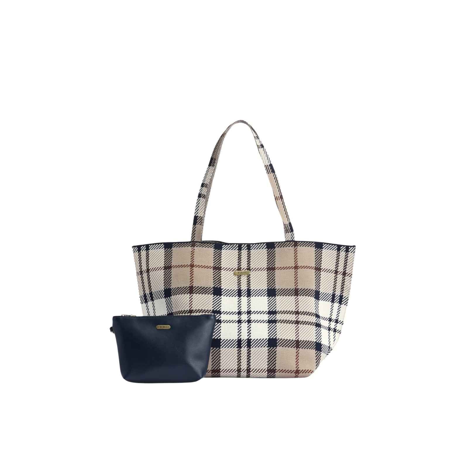 Borsa tote grande in tartan Layla