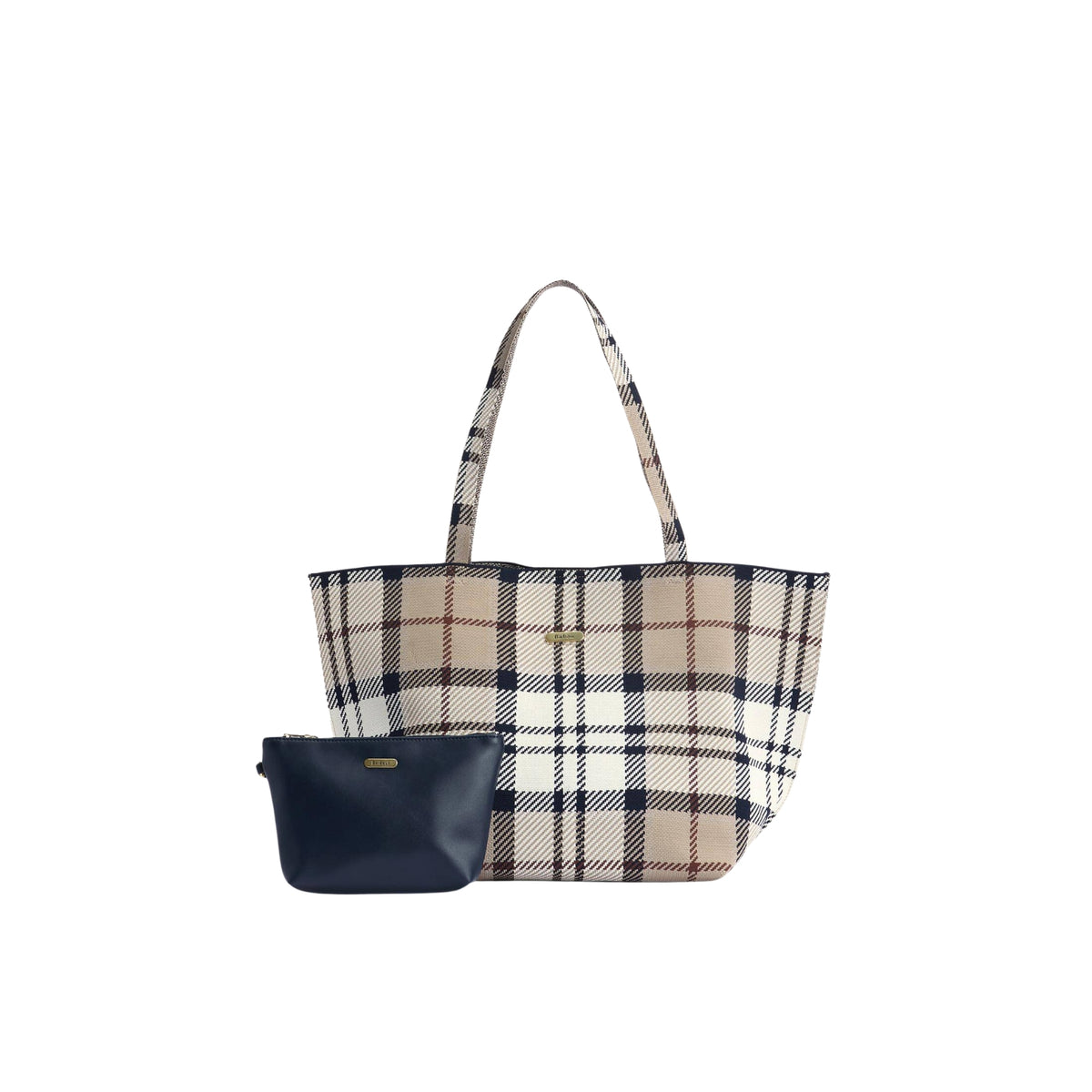 Borsa tote grande Layla in tartan - Tartan