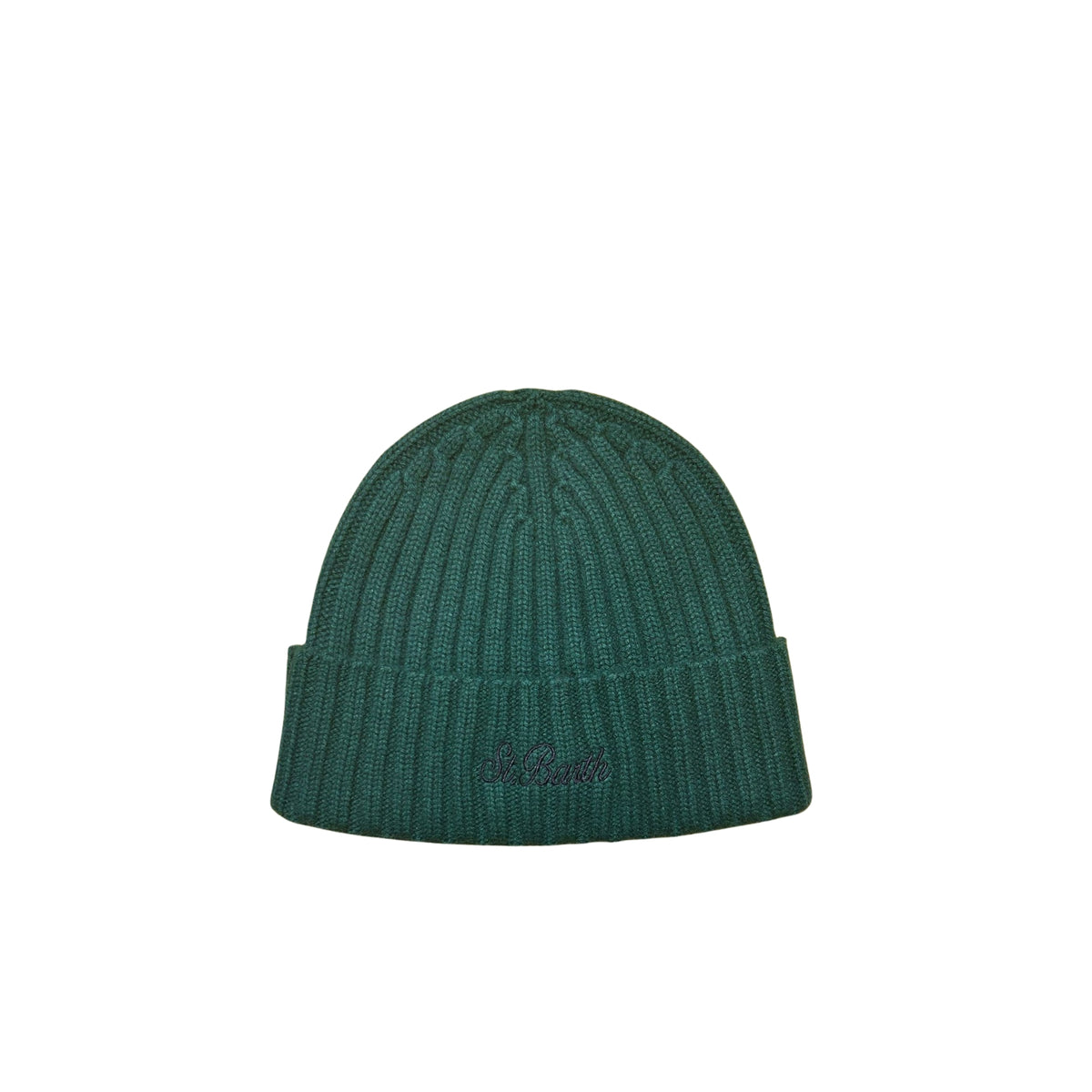 Berretto Wengen in lana con ricamo - Verde