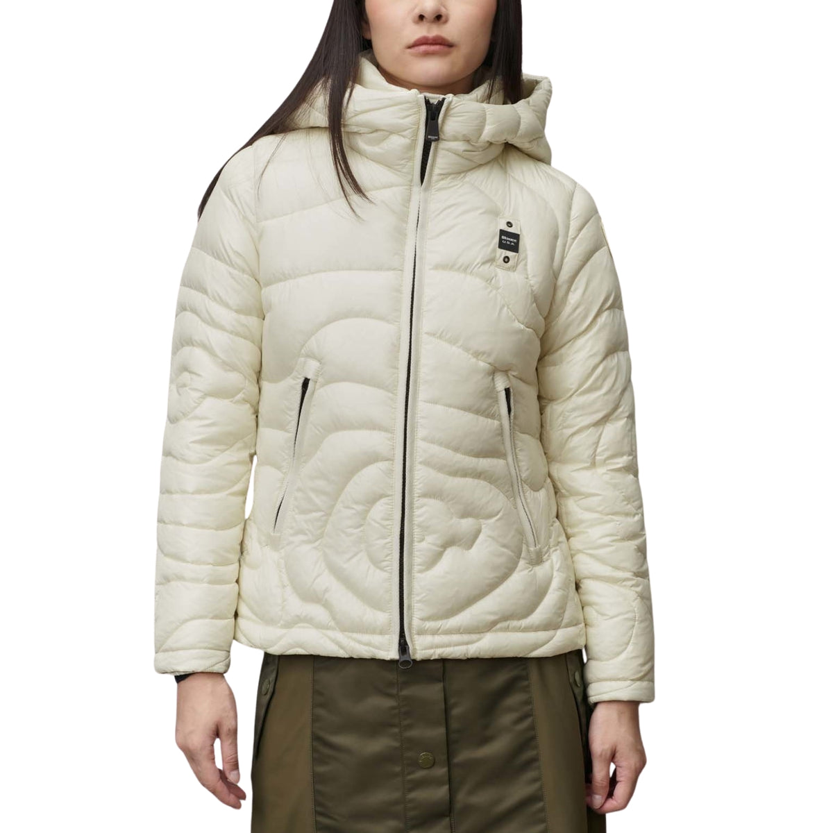Piumino invernale in nylon idrorepellente - Bianco