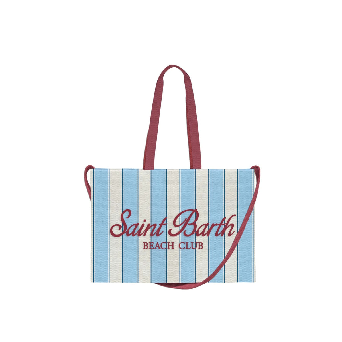 Borsa Essential Beach a righe - Celeste