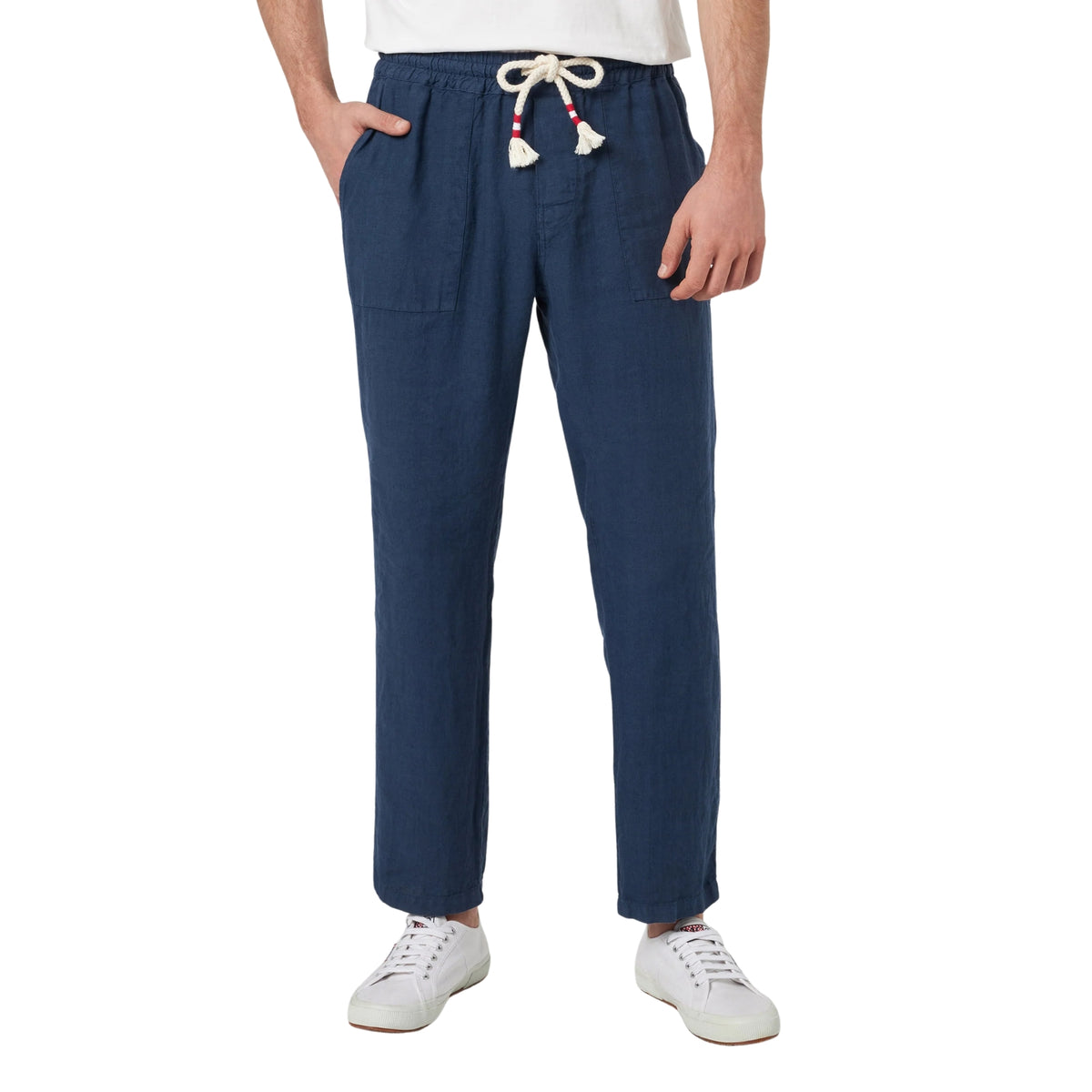 Pantalone Calais in puro lino - Blu