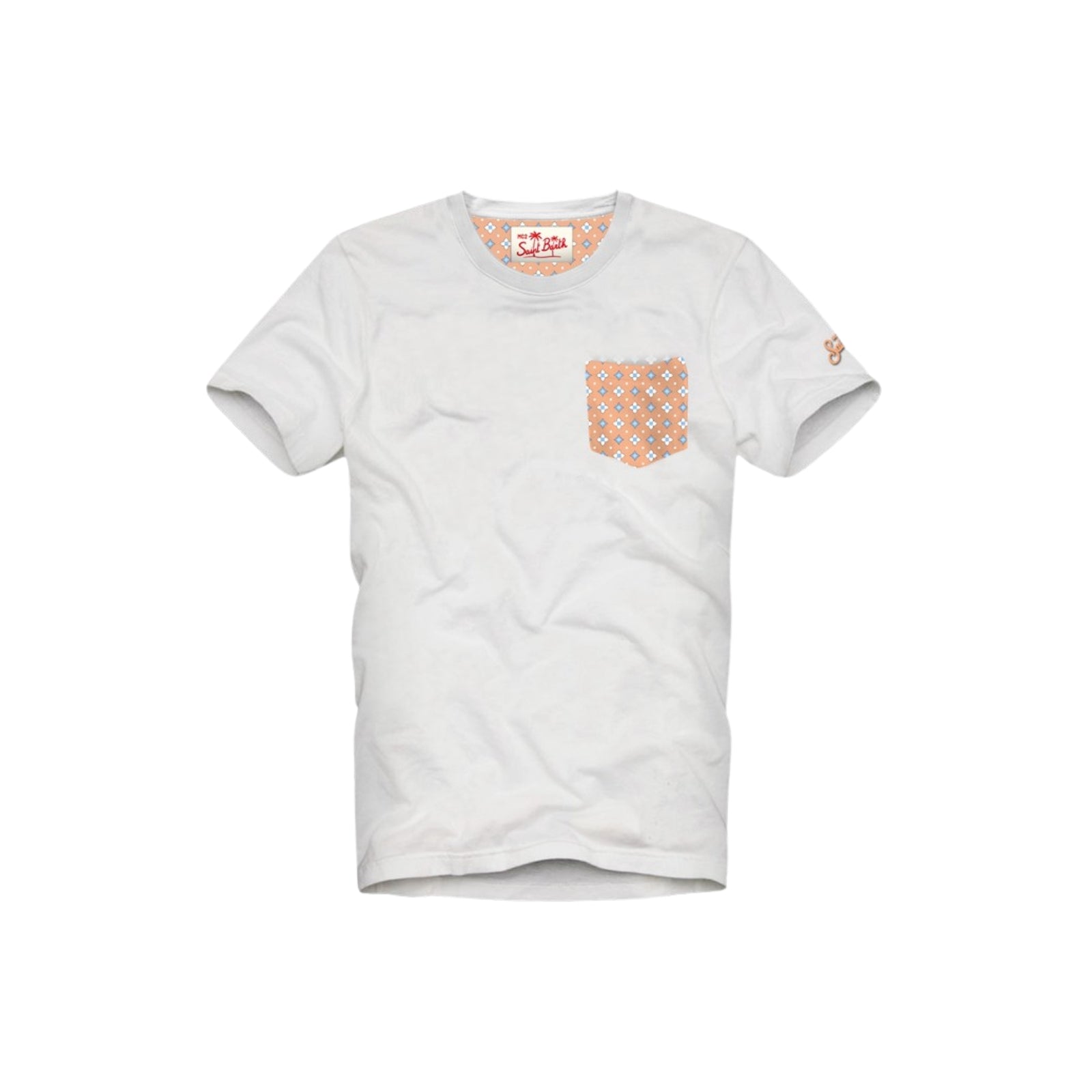 T-shirt Blanche da uomo in cotone con taschino - ROSA
