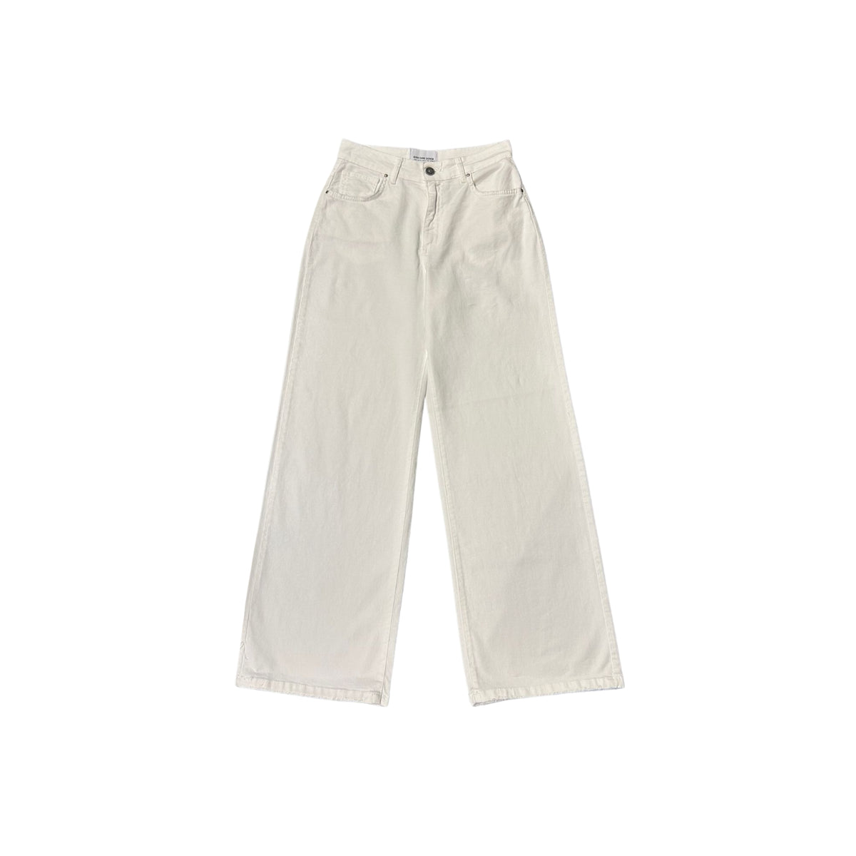 Jeans Selene a palazzo 5 tasche - Bianco