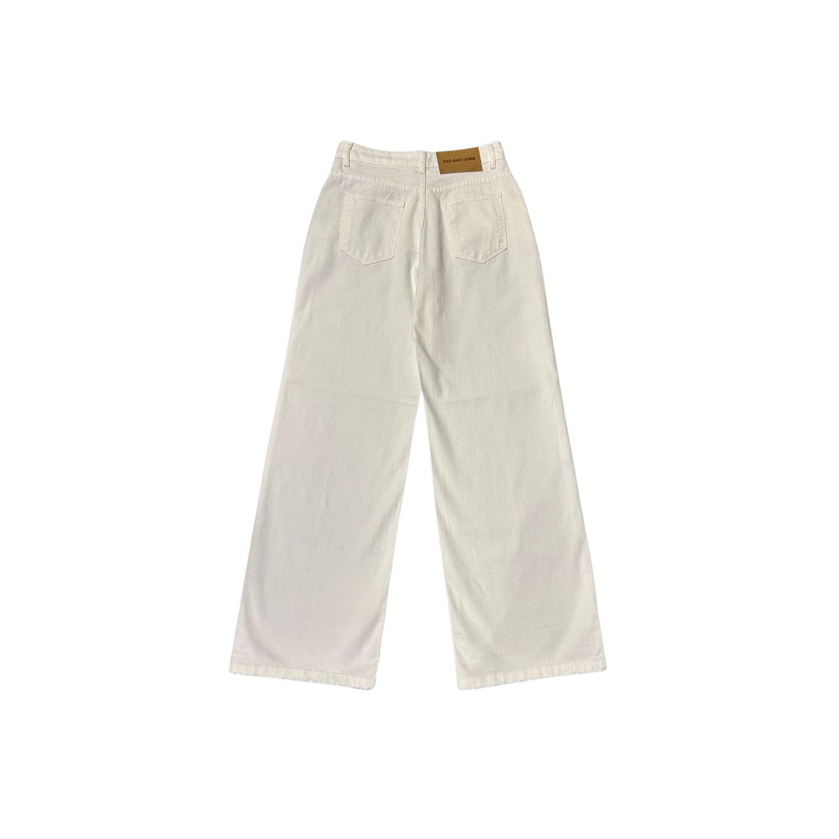 Jeans Selene a palazzo 5 tasche - Bianco