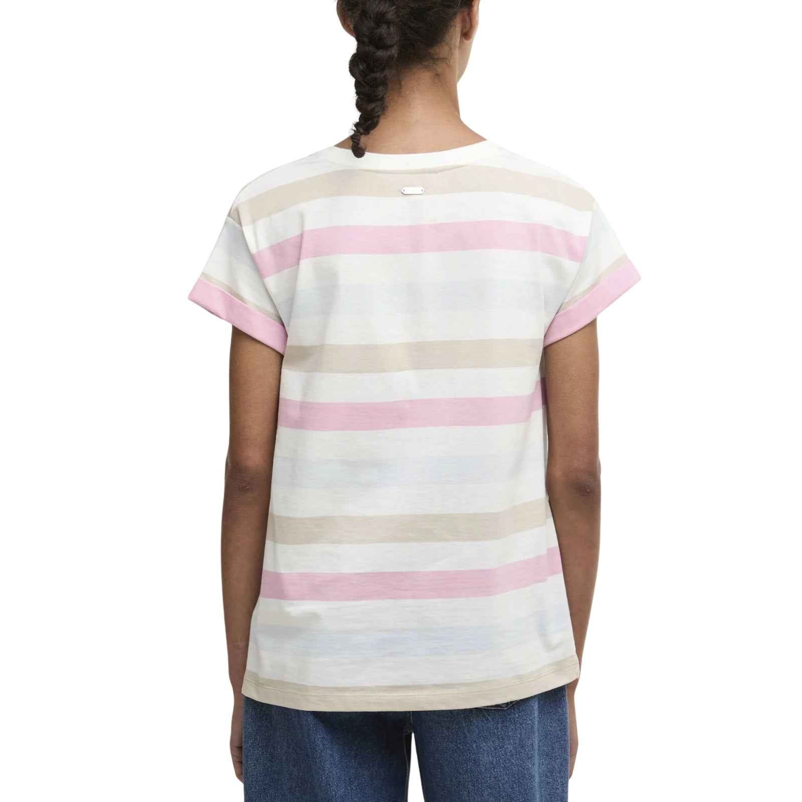 T-Shirt Lyndale a righe - ROSA/BLU