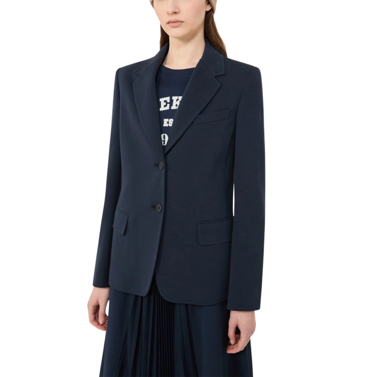 Blazer in jersey di cotone