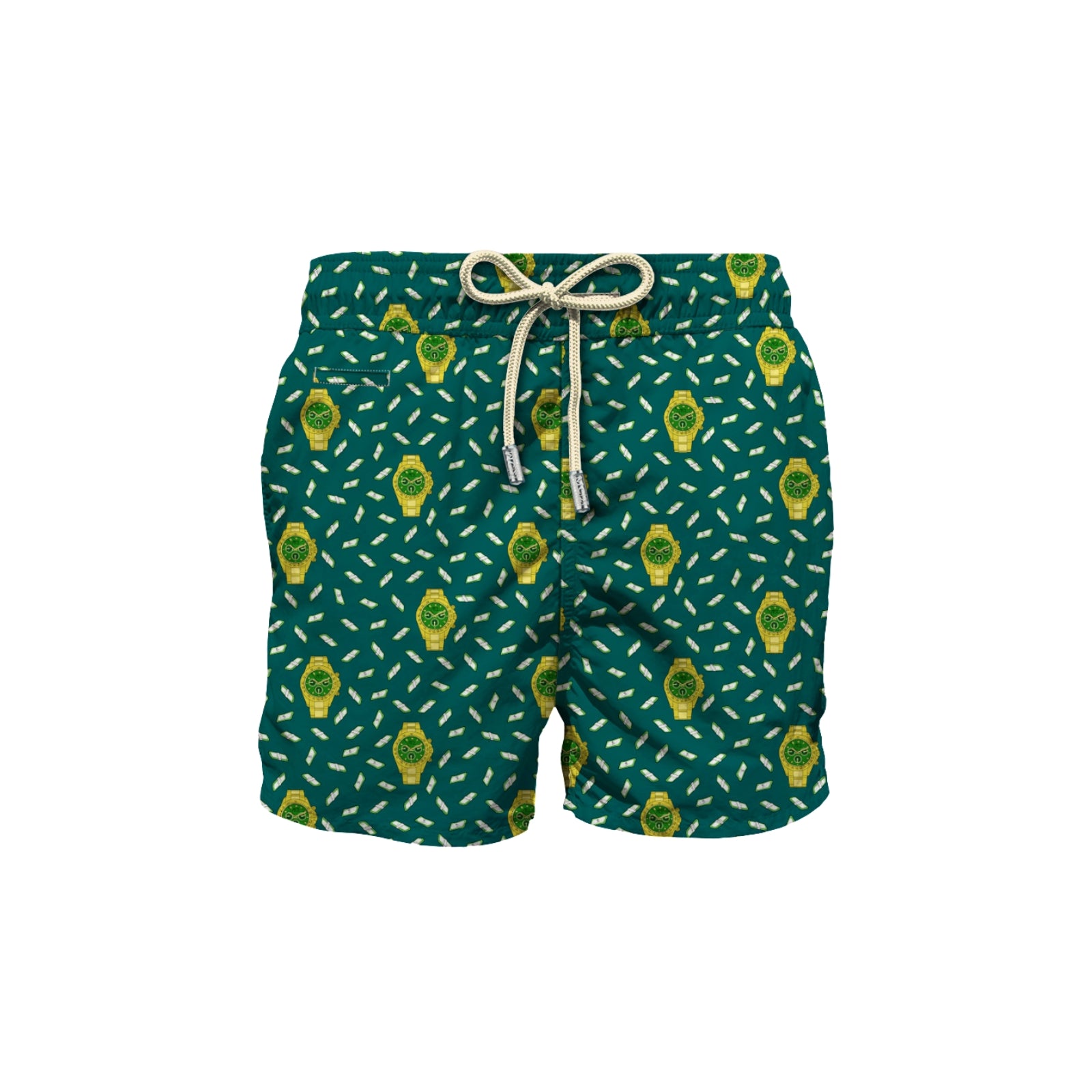 Costume mare Comfort Light con stampa Watch - VERDE