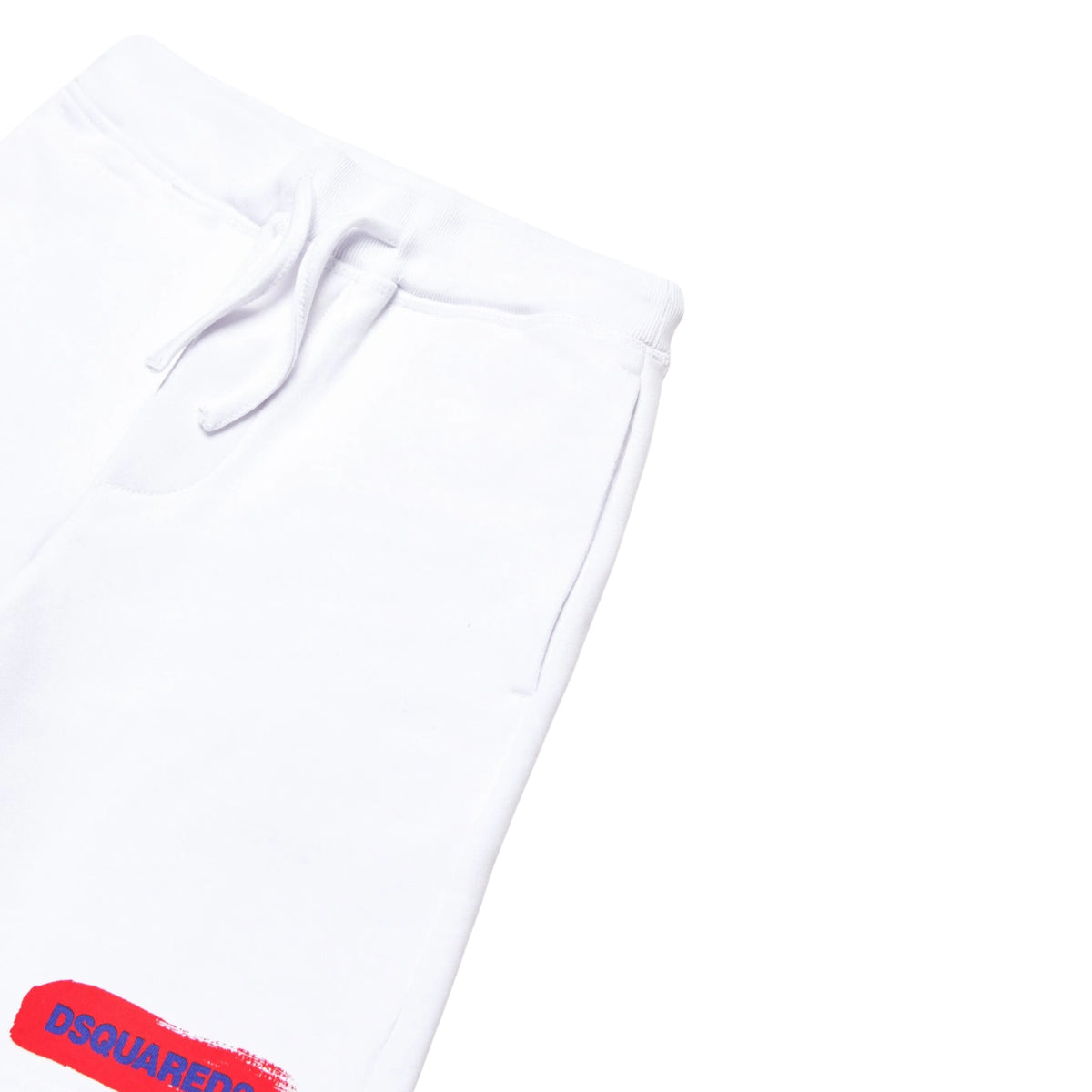 Shorts sportivi con stampa logo laterale - Bianco