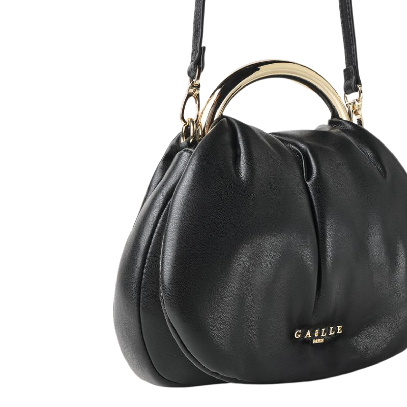 Regular Pochette Con Manico Anello Gaelle - Nero